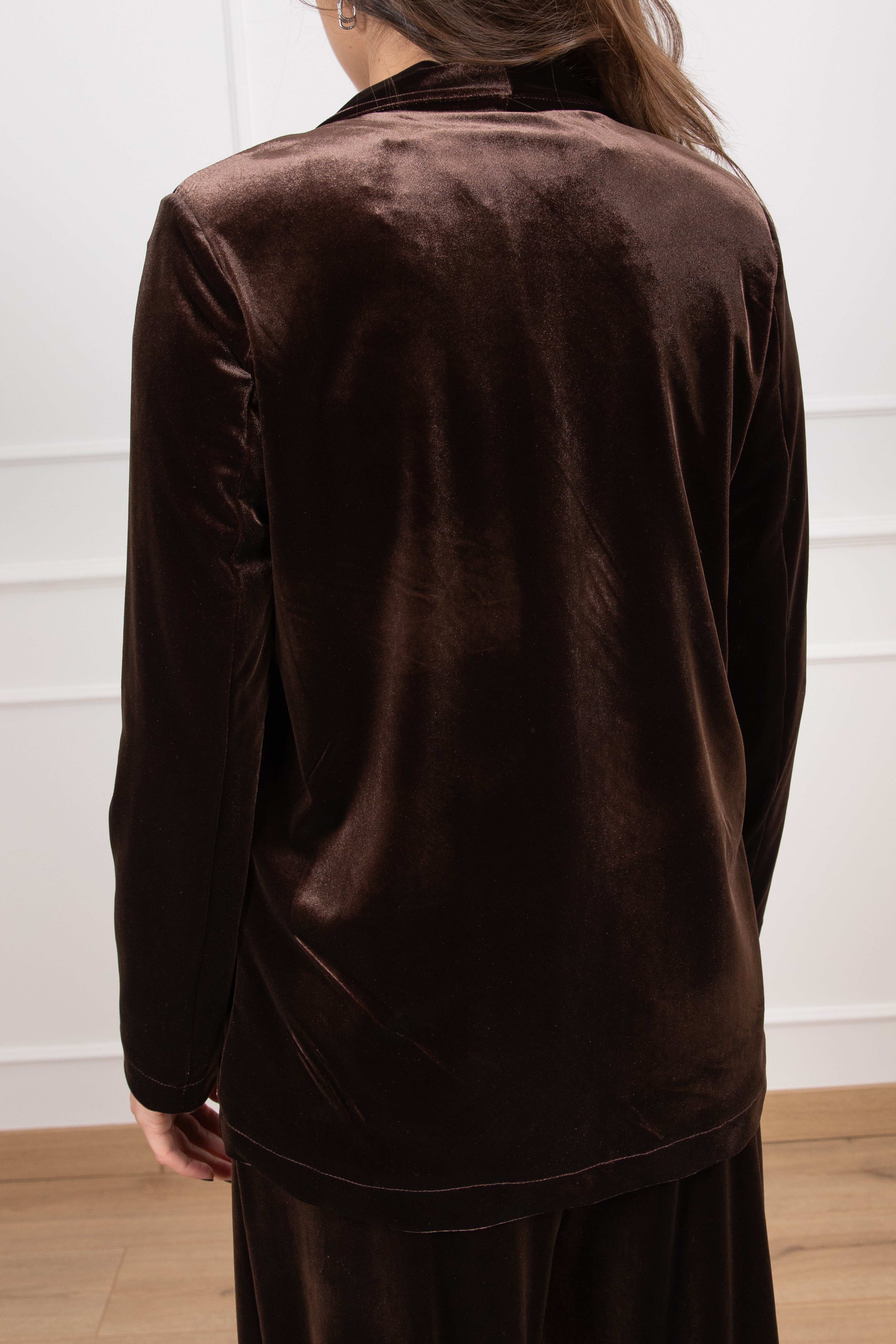 Giacca mono-bottone in ciniglia Tensione IN