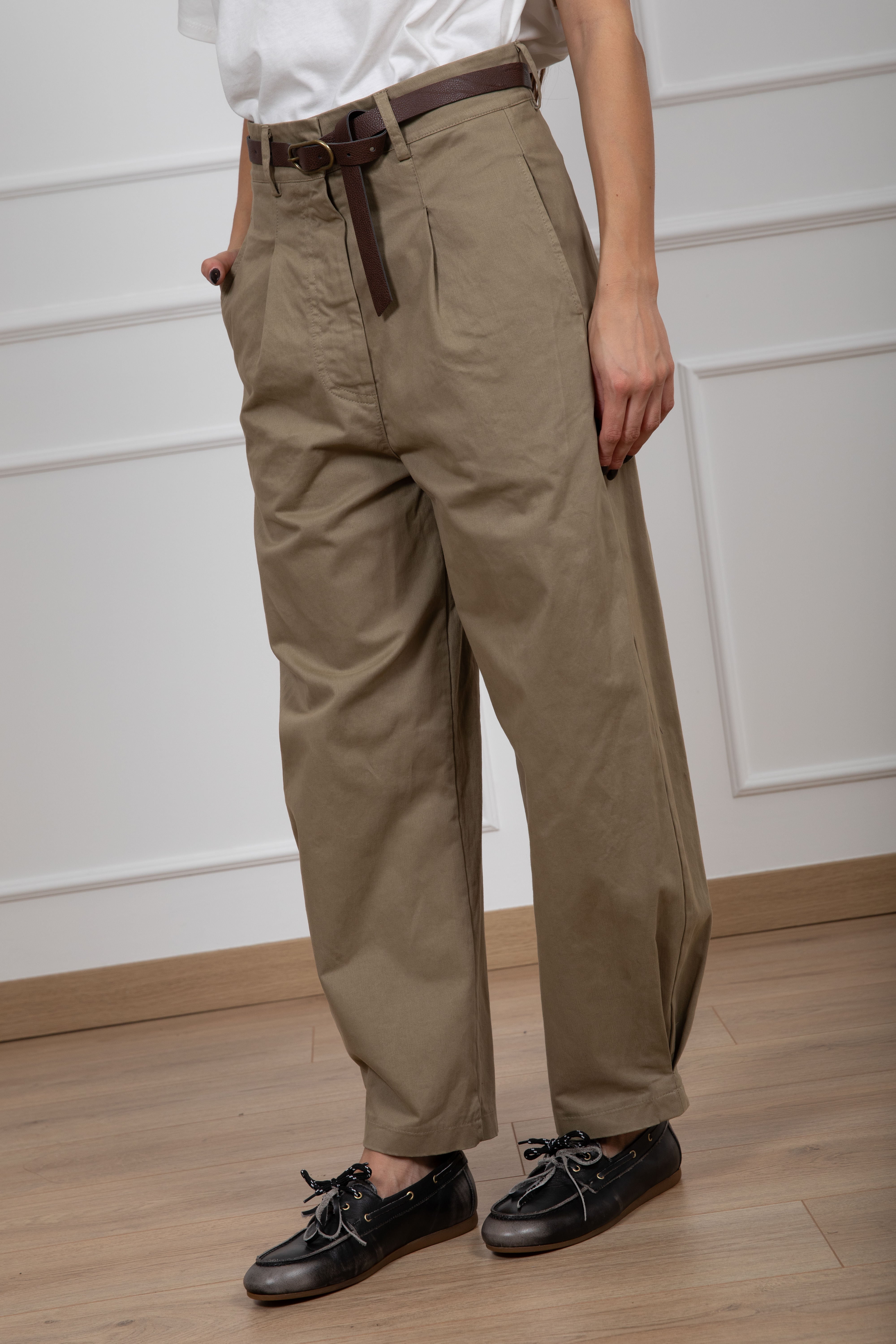 Pantalone balloon-fit con pinces Susy Mix