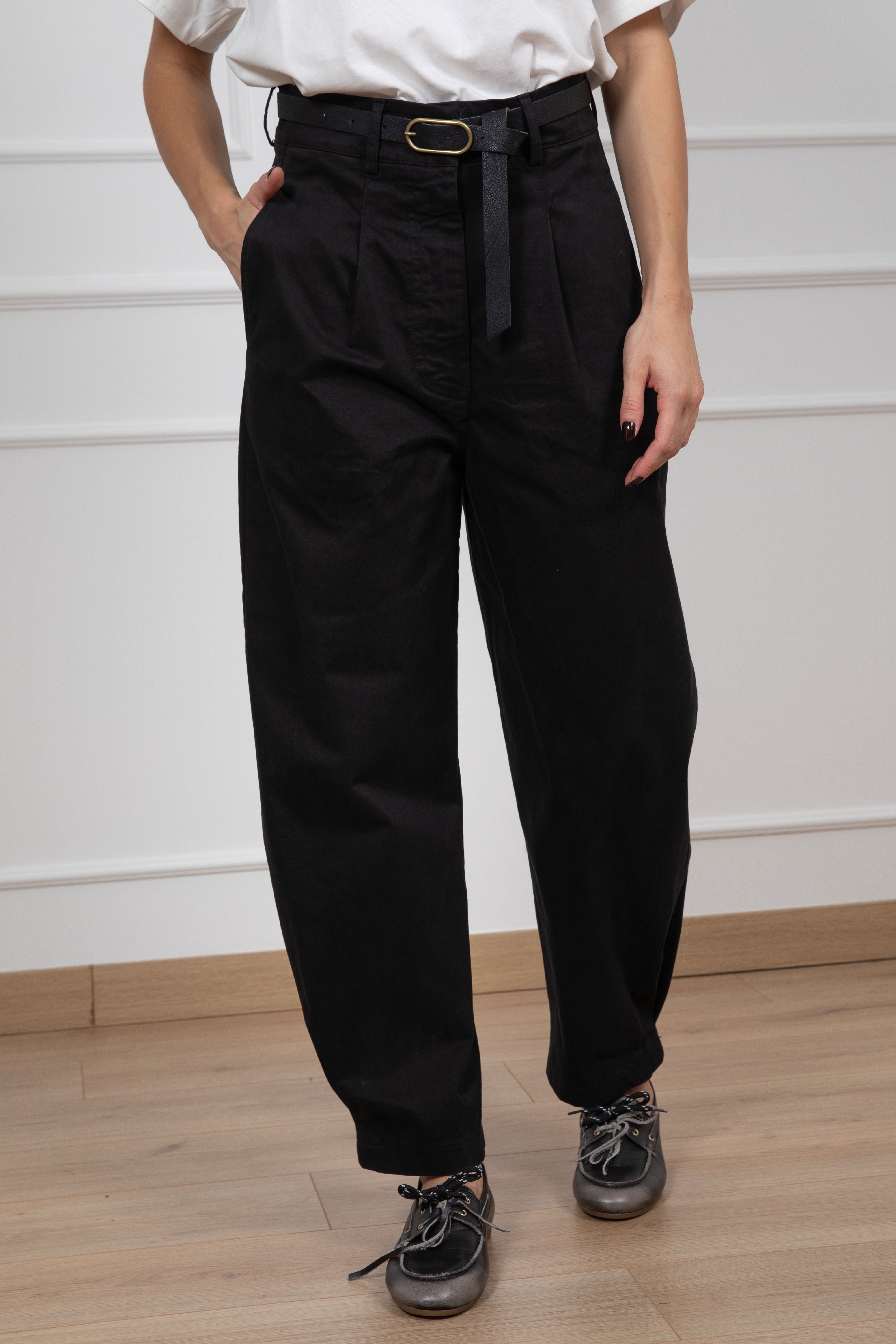 Pantalone balloon-fit con pinces Susy Mix