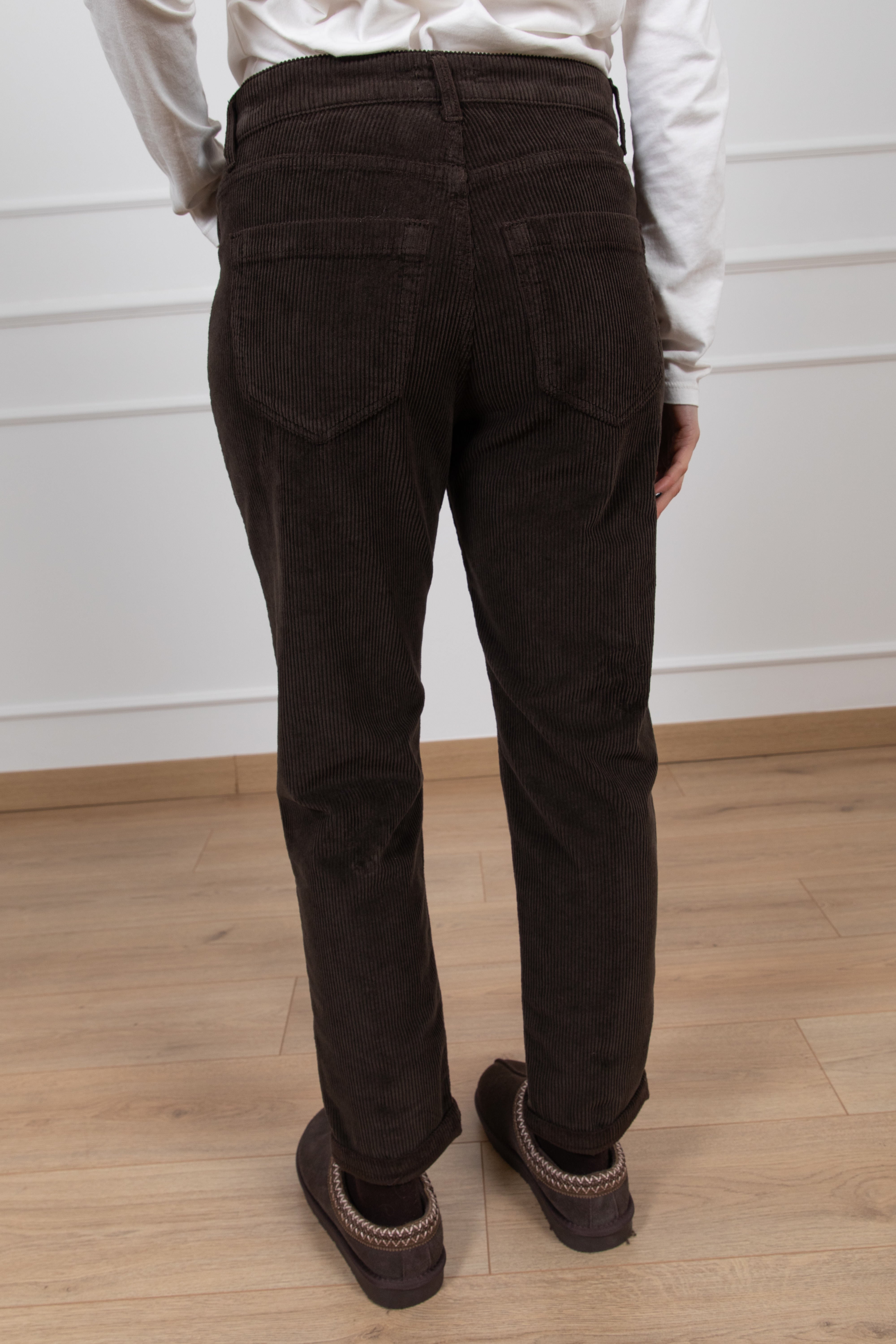 Pantalone sigaretta in velluto 5 tasche Susy Mix