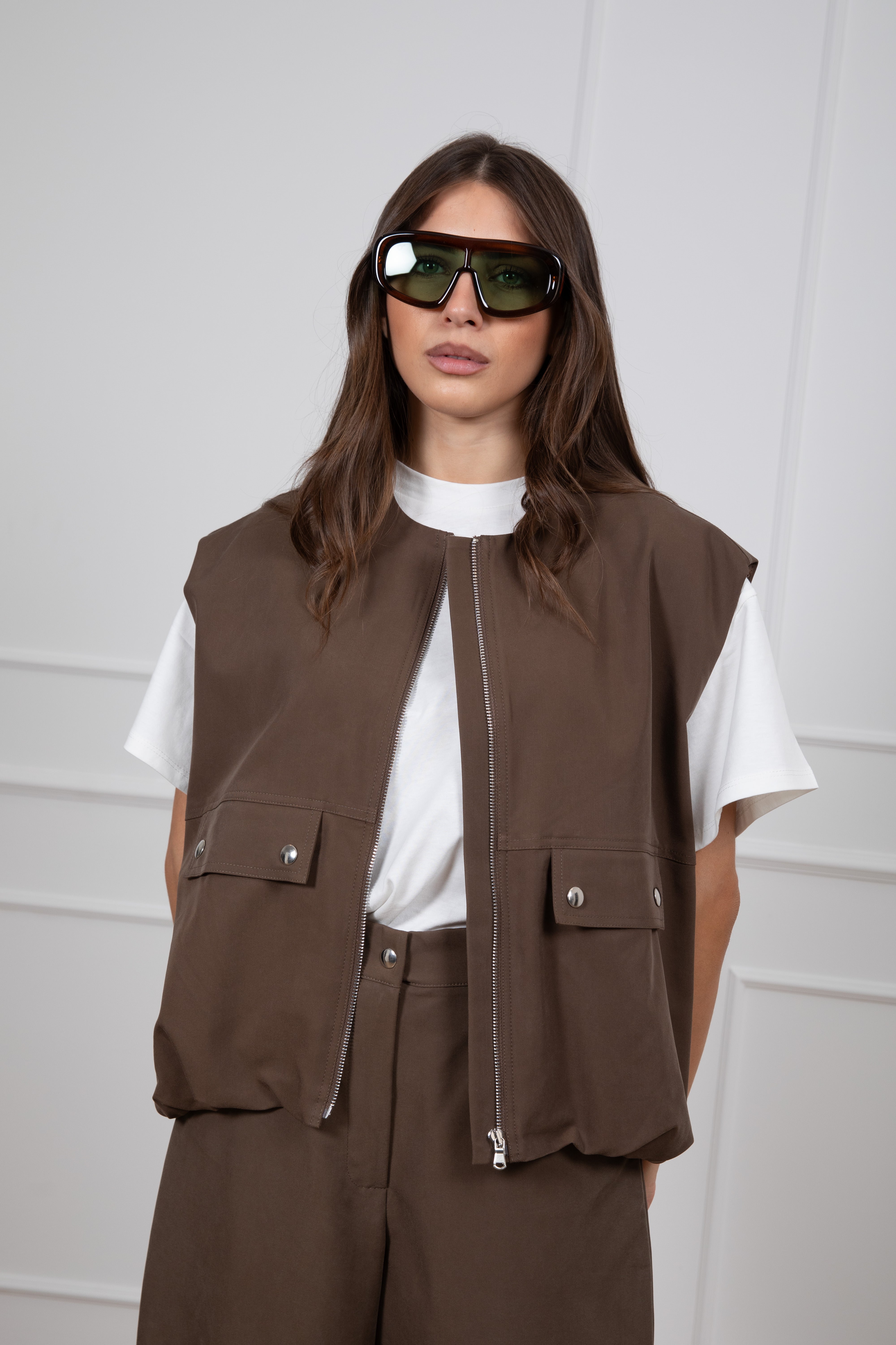 Bomber smanicato over-size Dixie