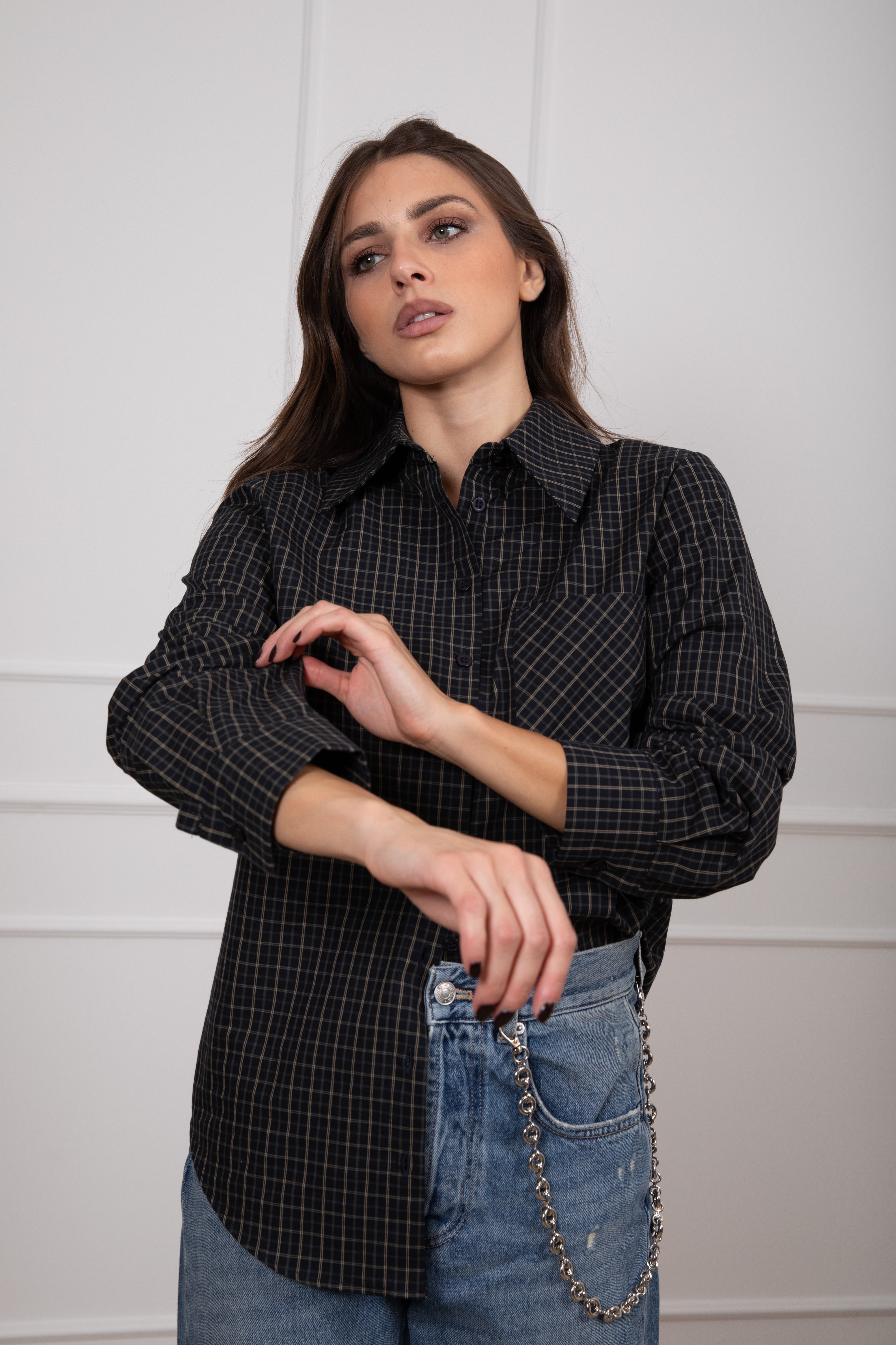 Camicia check in cotone ViCOLO