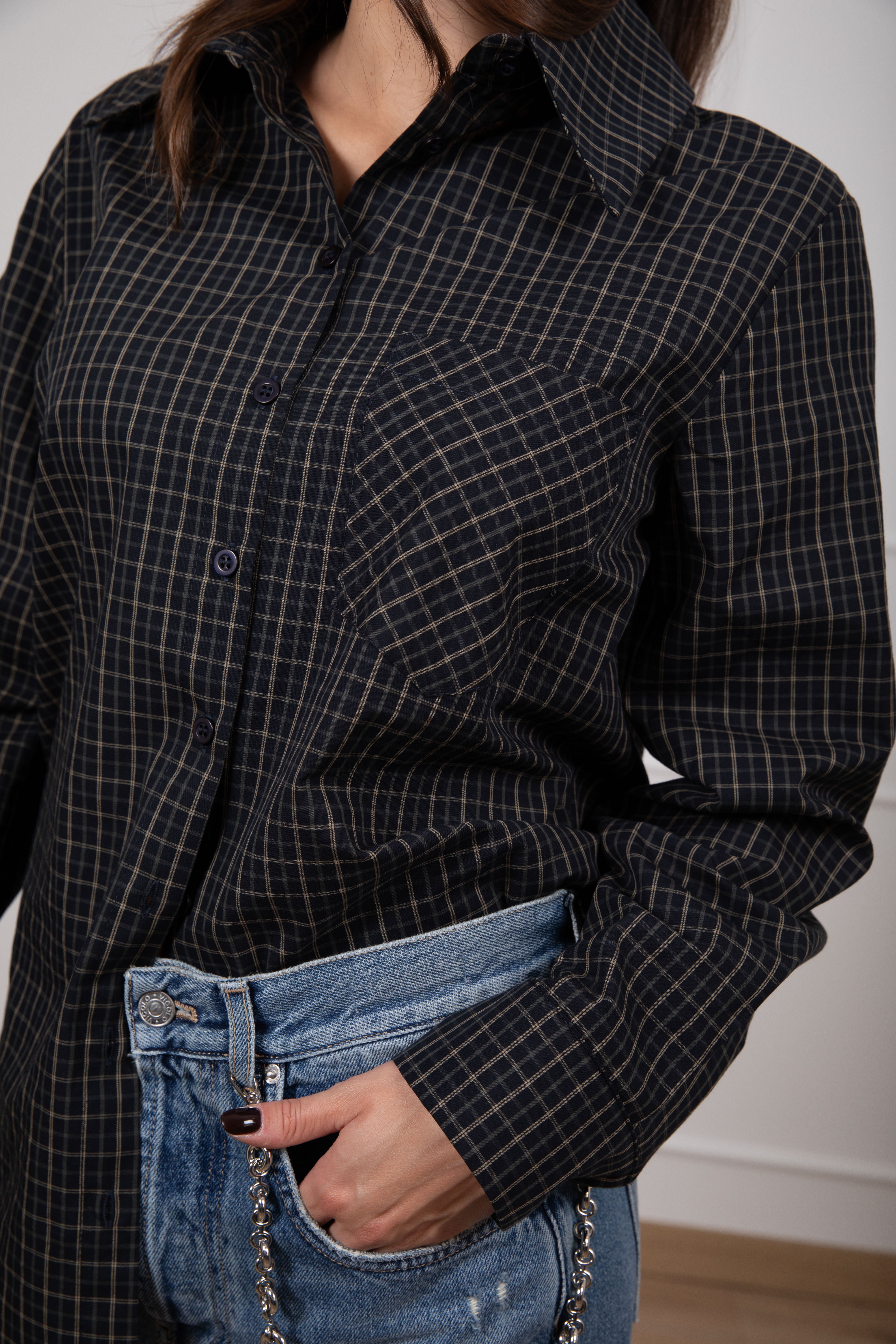Camicia check in cotone ViCOLO