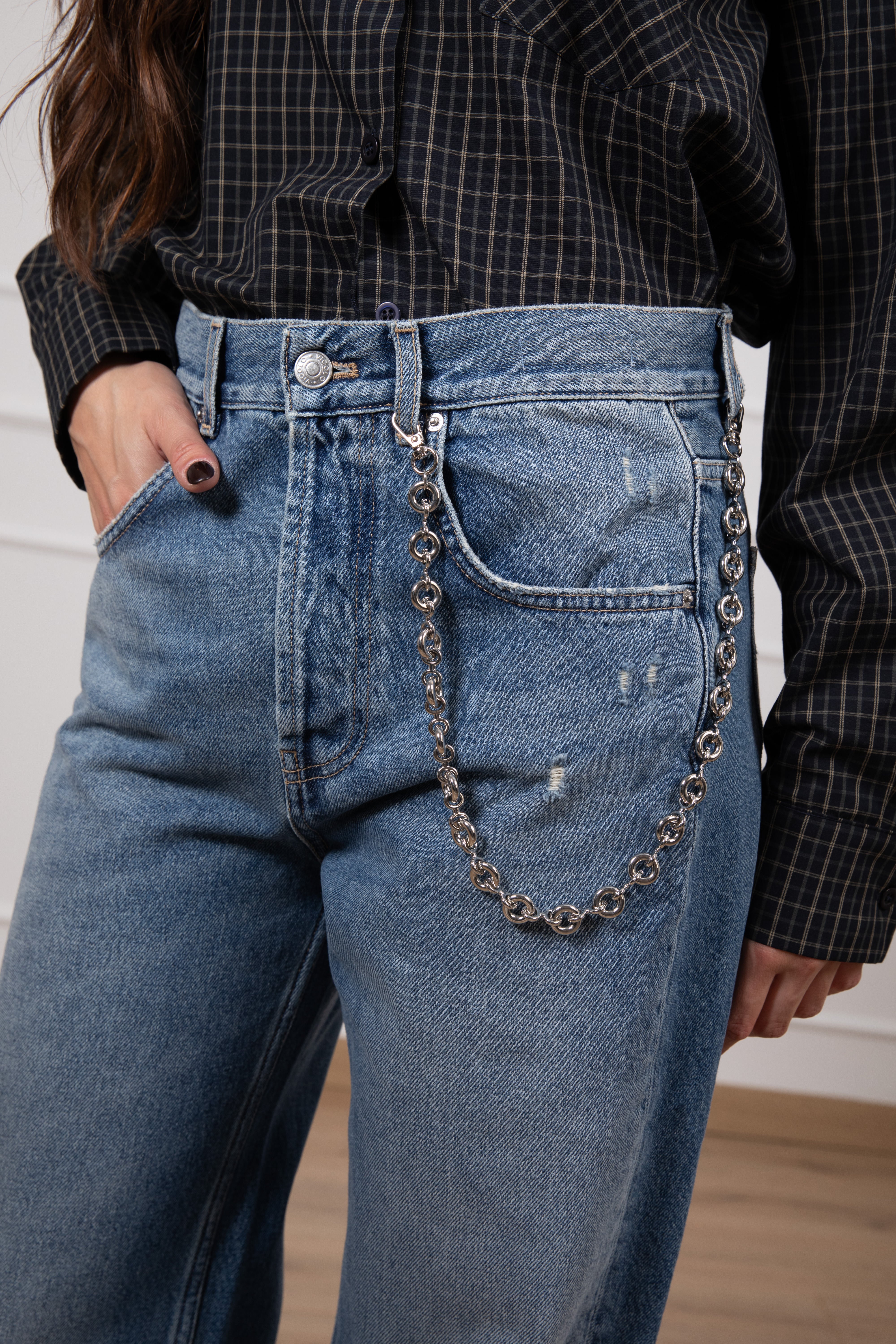 Jeans Adriana con catena ViCOLO