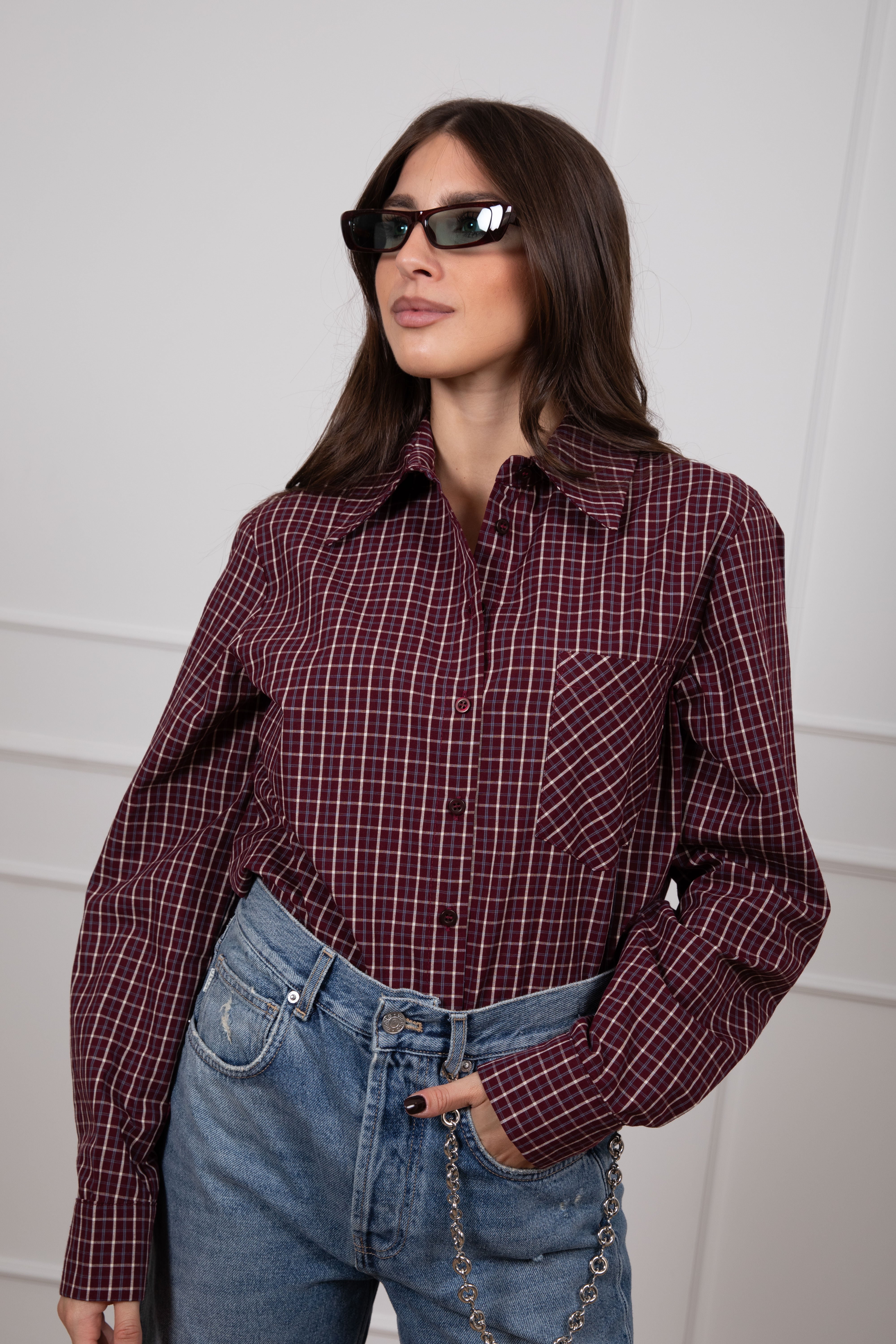 Camicia check in cotone ViCOLO