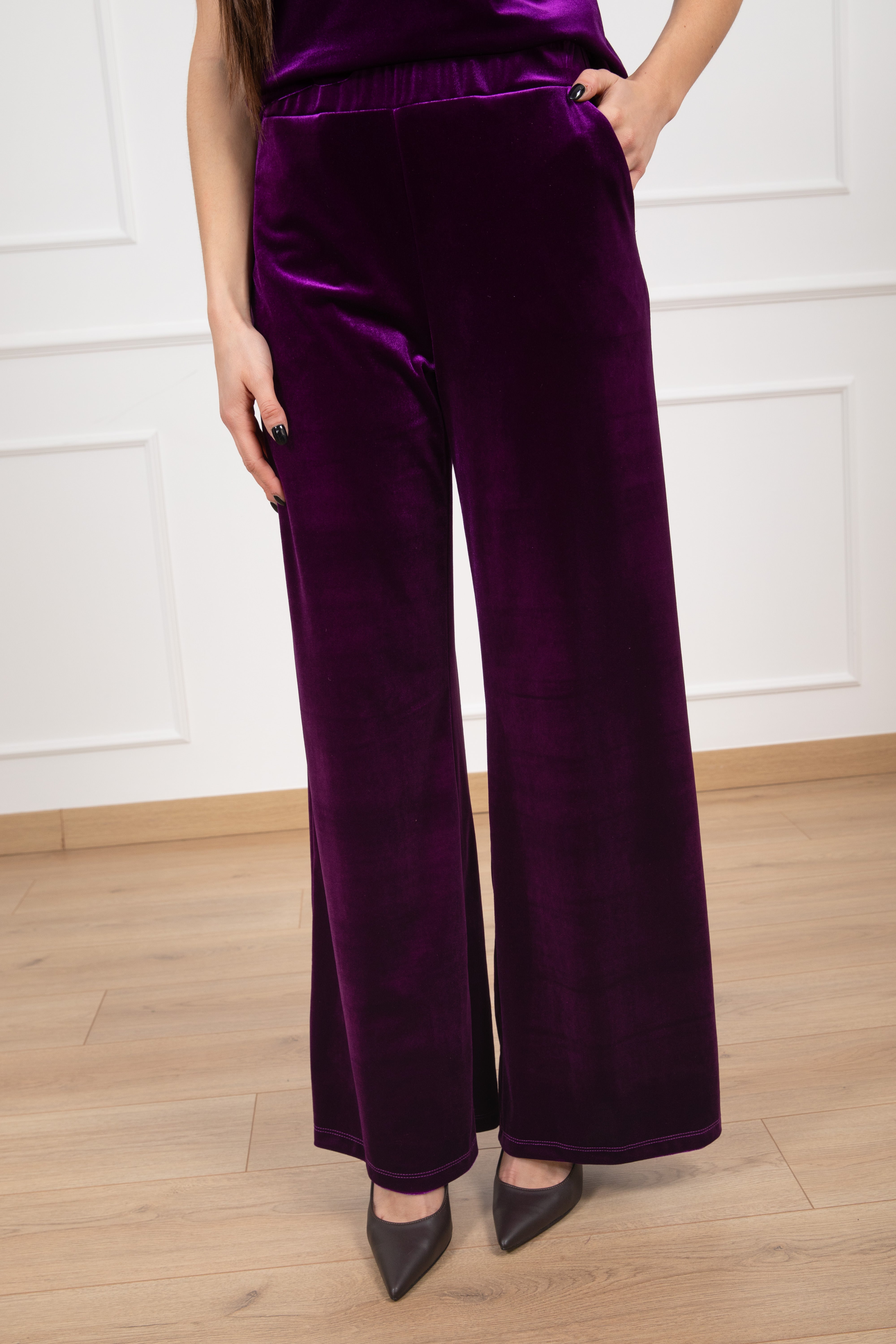 Pantalone in ciniglia con elastico Motel