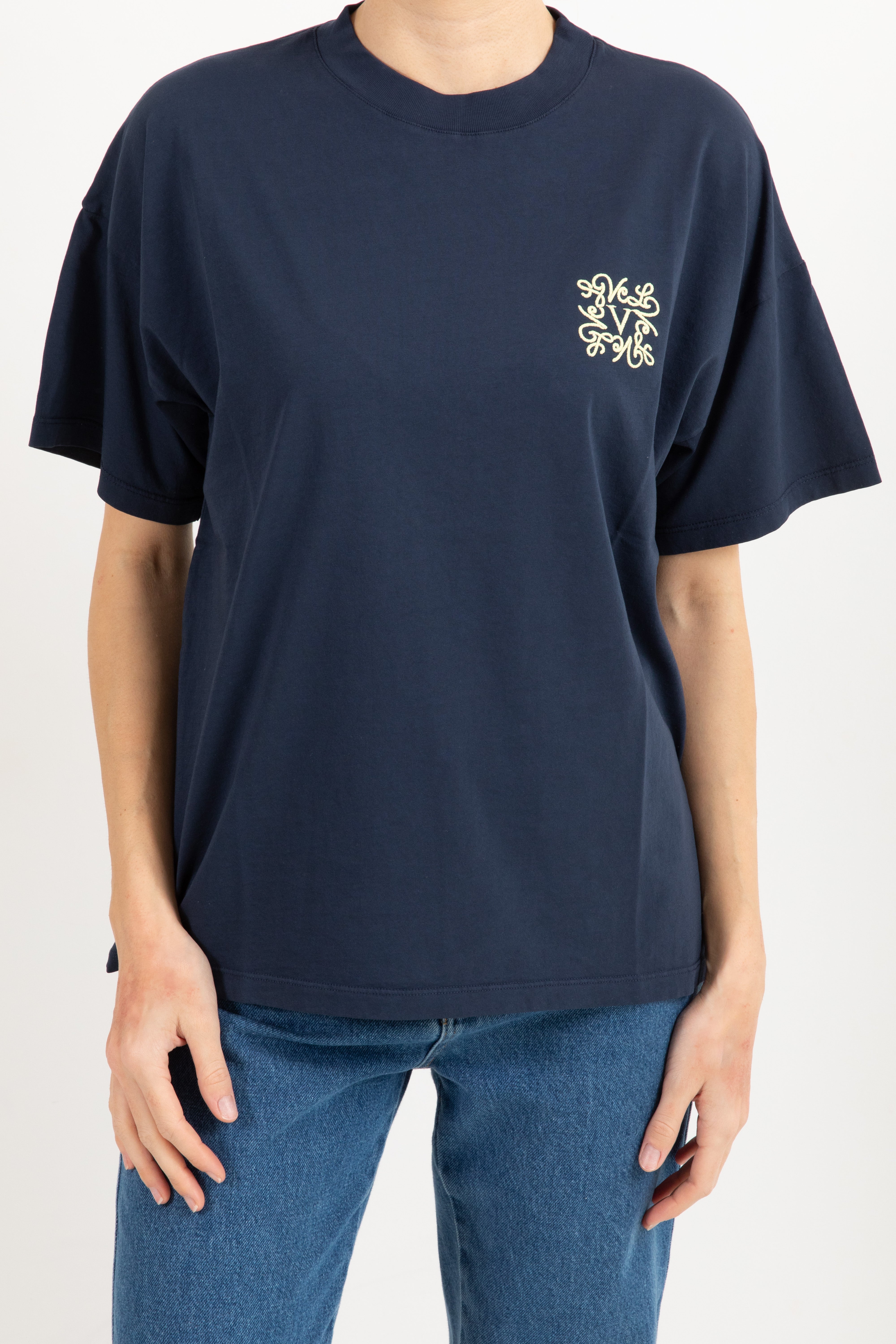 T-shirt over-size mini-monogram ricamato ViCOLO