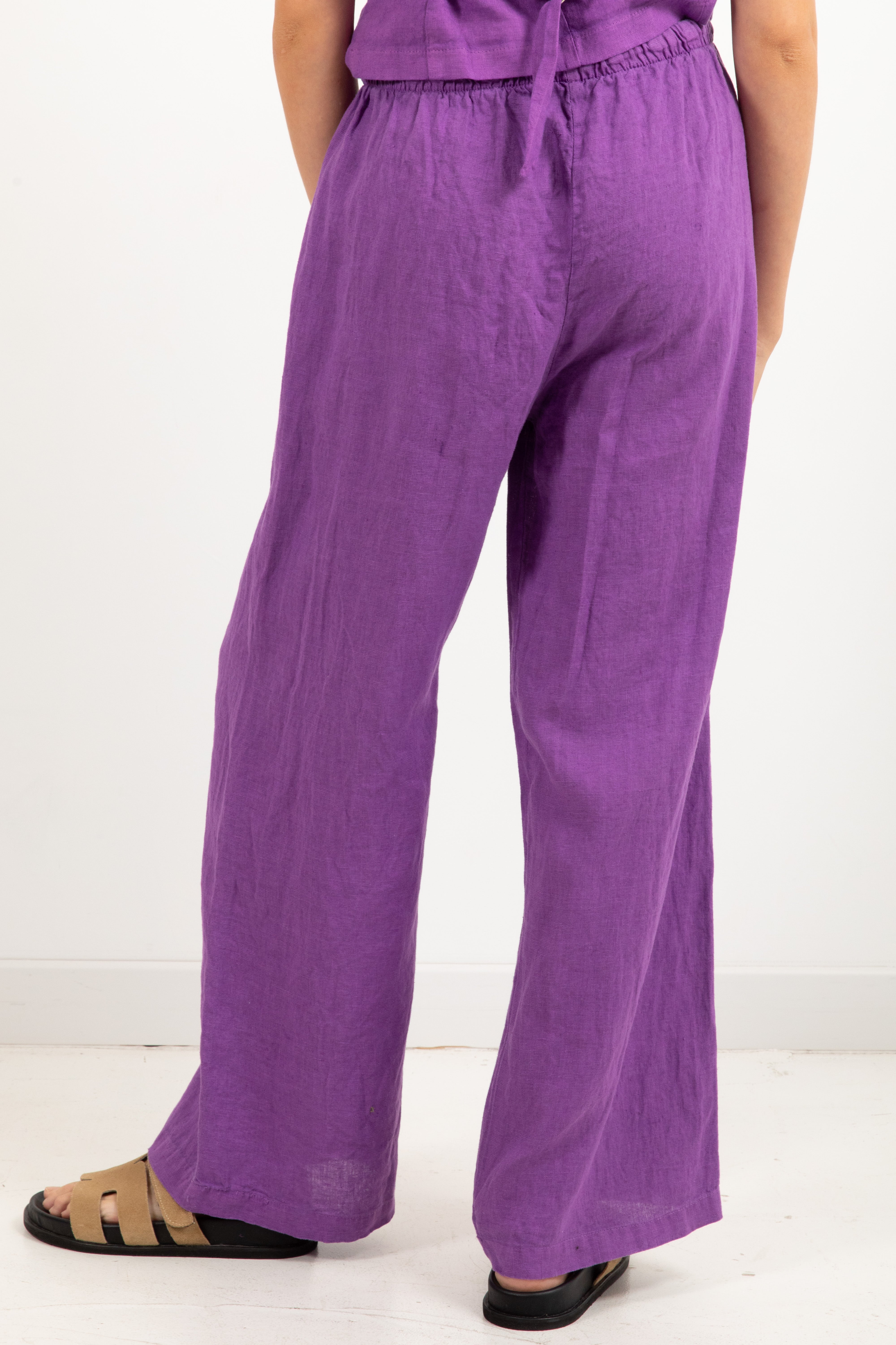 Pantalone con coulisse 100% lino Tensione IN
