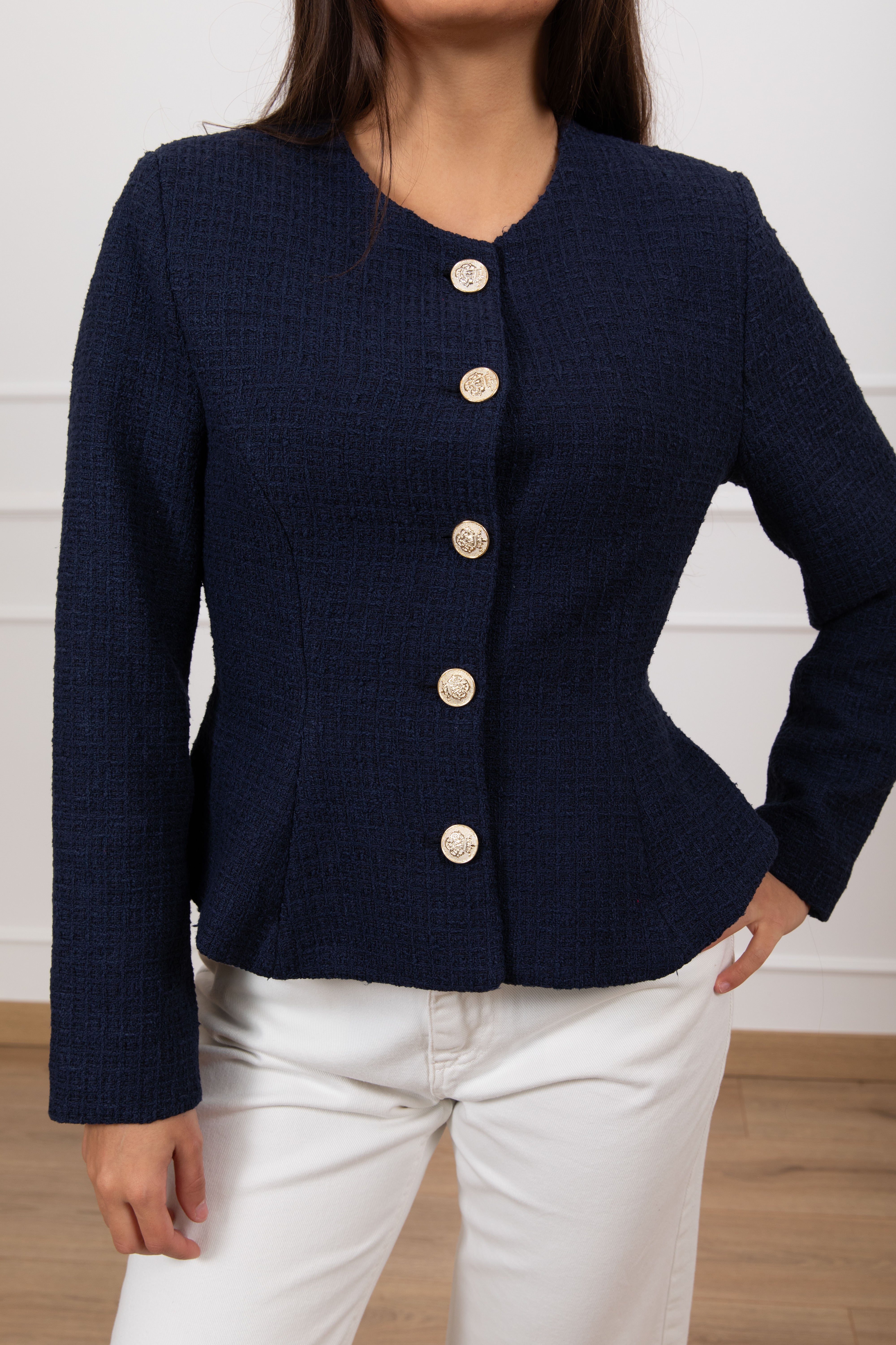 Giacchino in tweed con godet Tensione IN