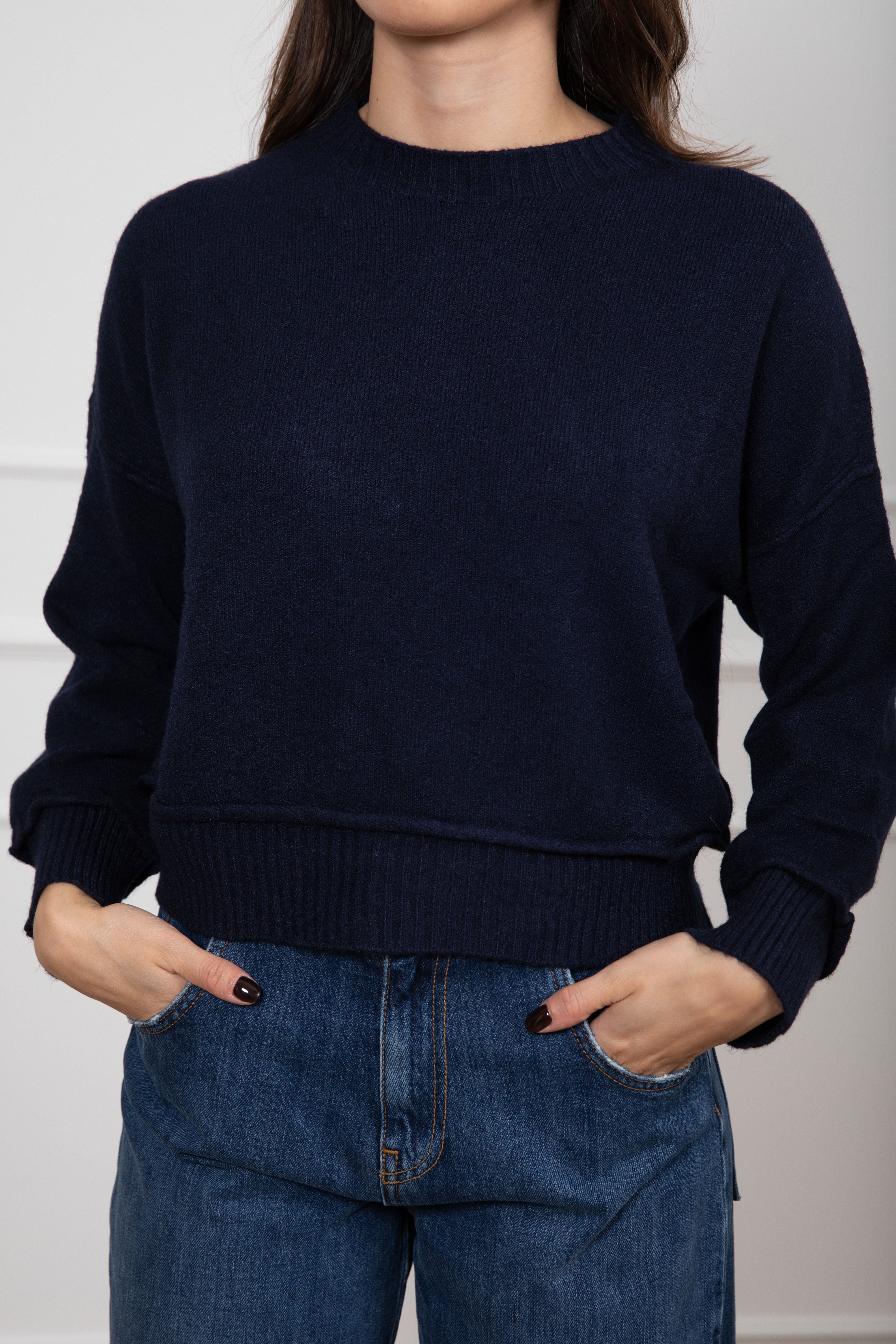 Pull con bordi a costine Susy Mix