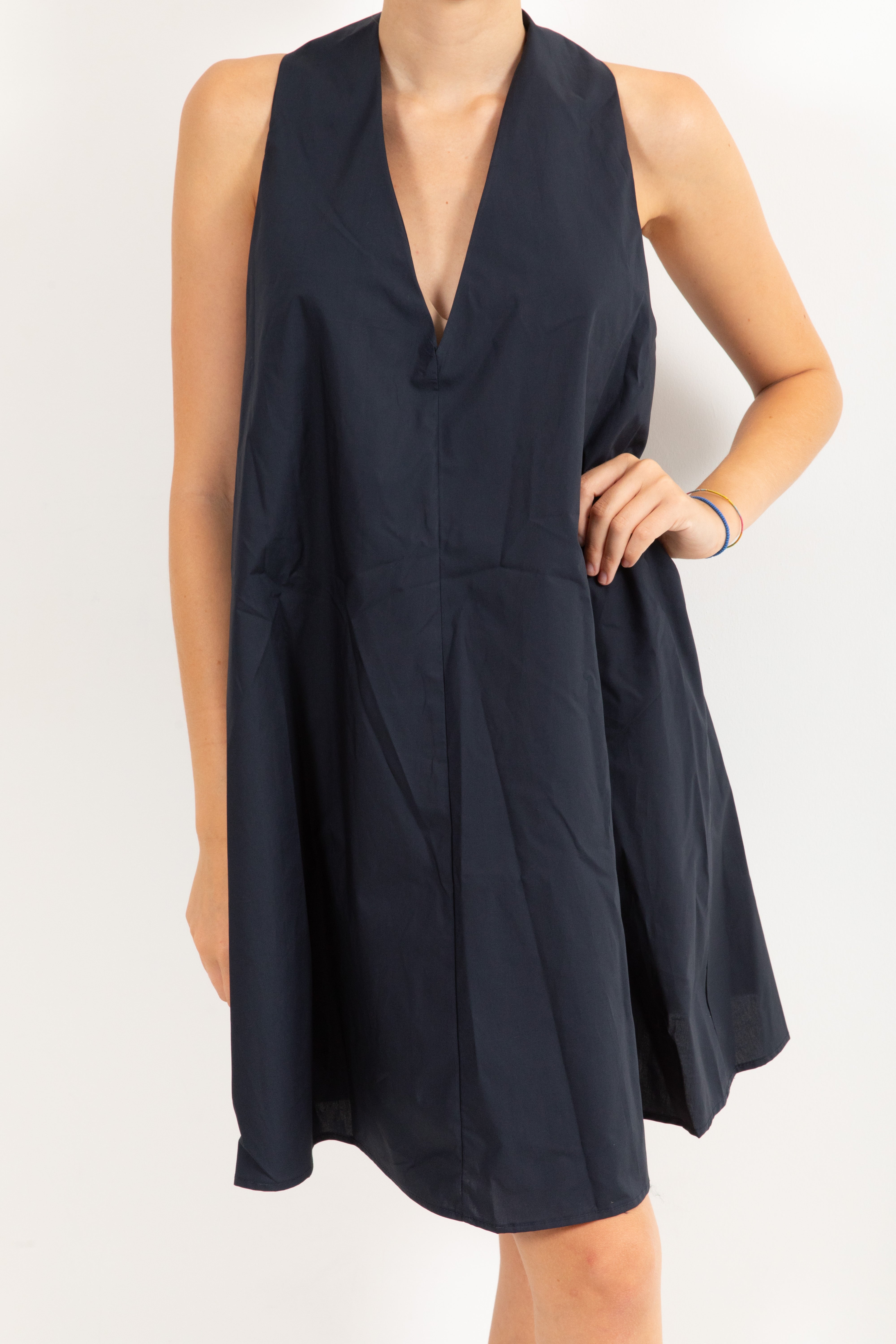 Abito in cotone con scollo a goccia sul retro ViCOLO