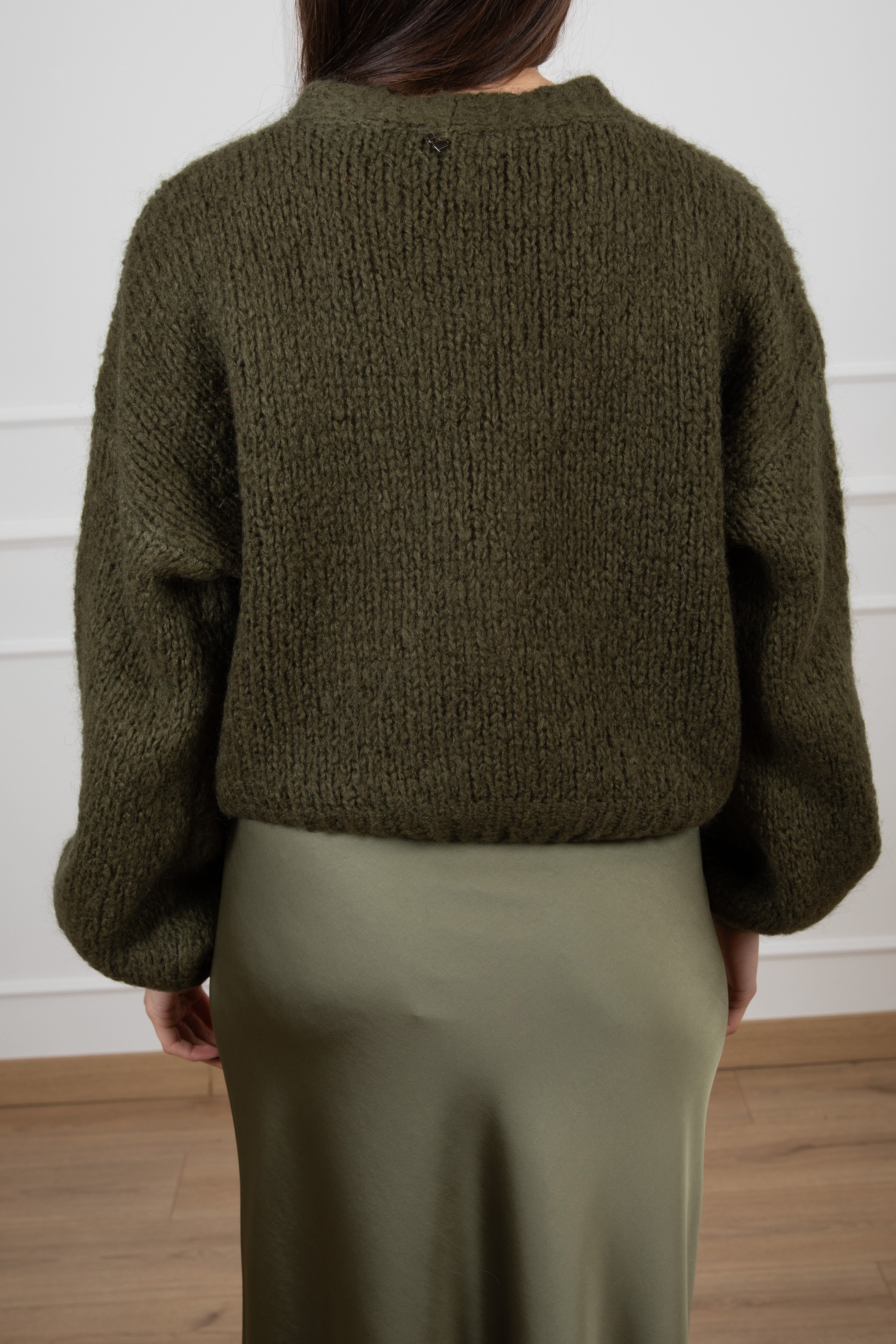 Cardigan cropped 2 bottoni Dixie