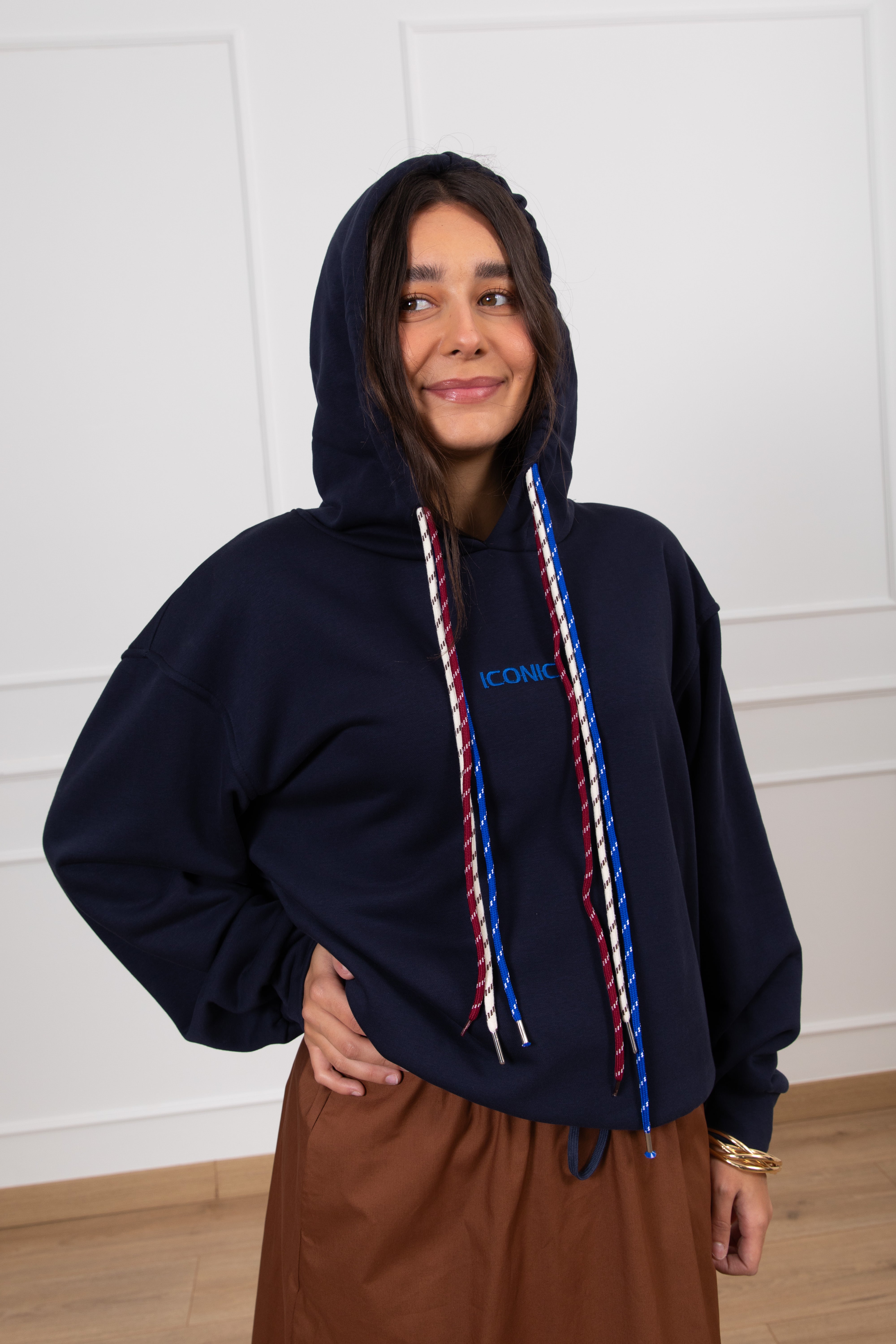 Felpa con cappuccio e lacci Tensione IN