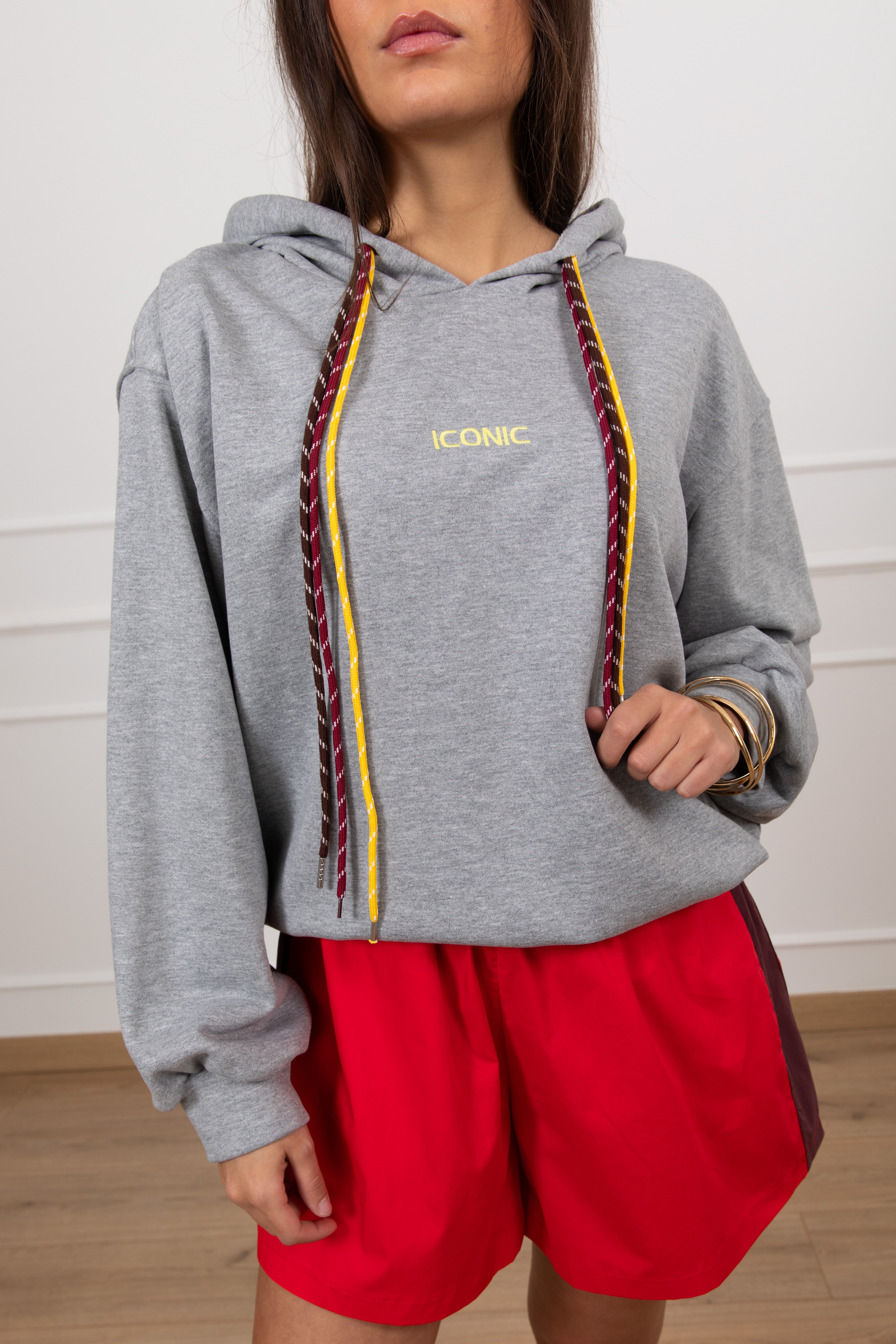 Felpa con cappuccio e lacci Tensione IN