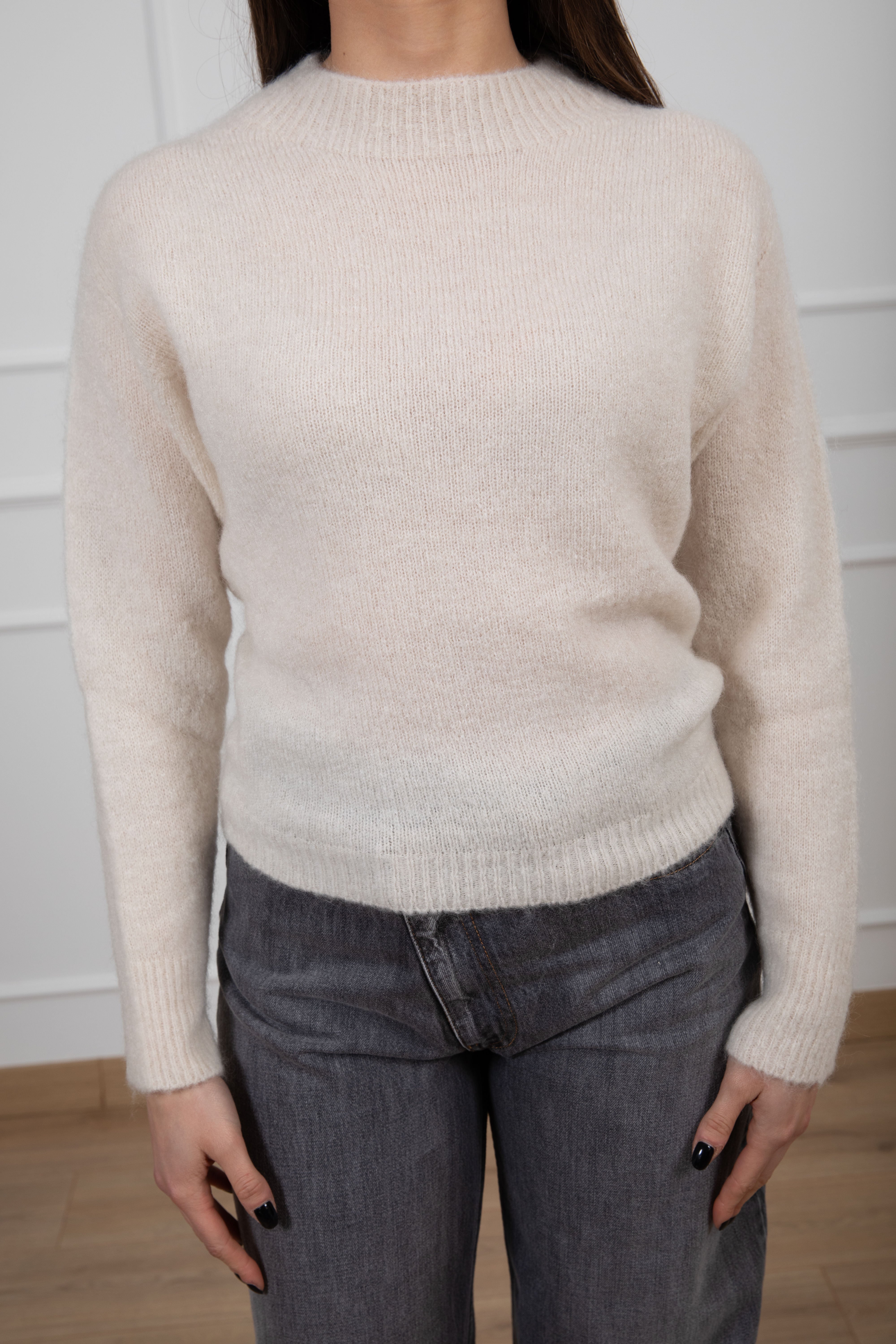 Pull girocollo in lana Dixie