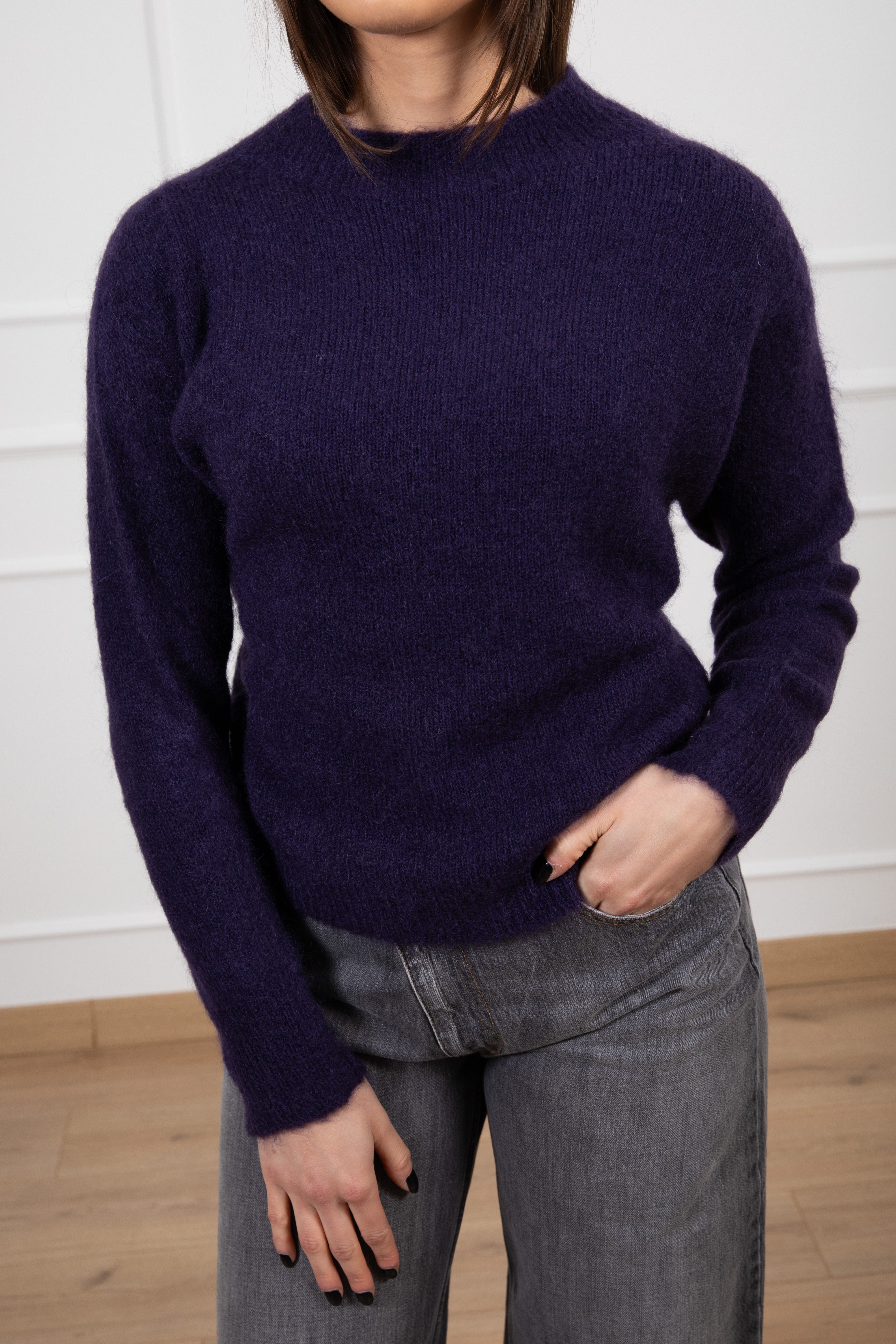 Pull girocollo in lana Dixie