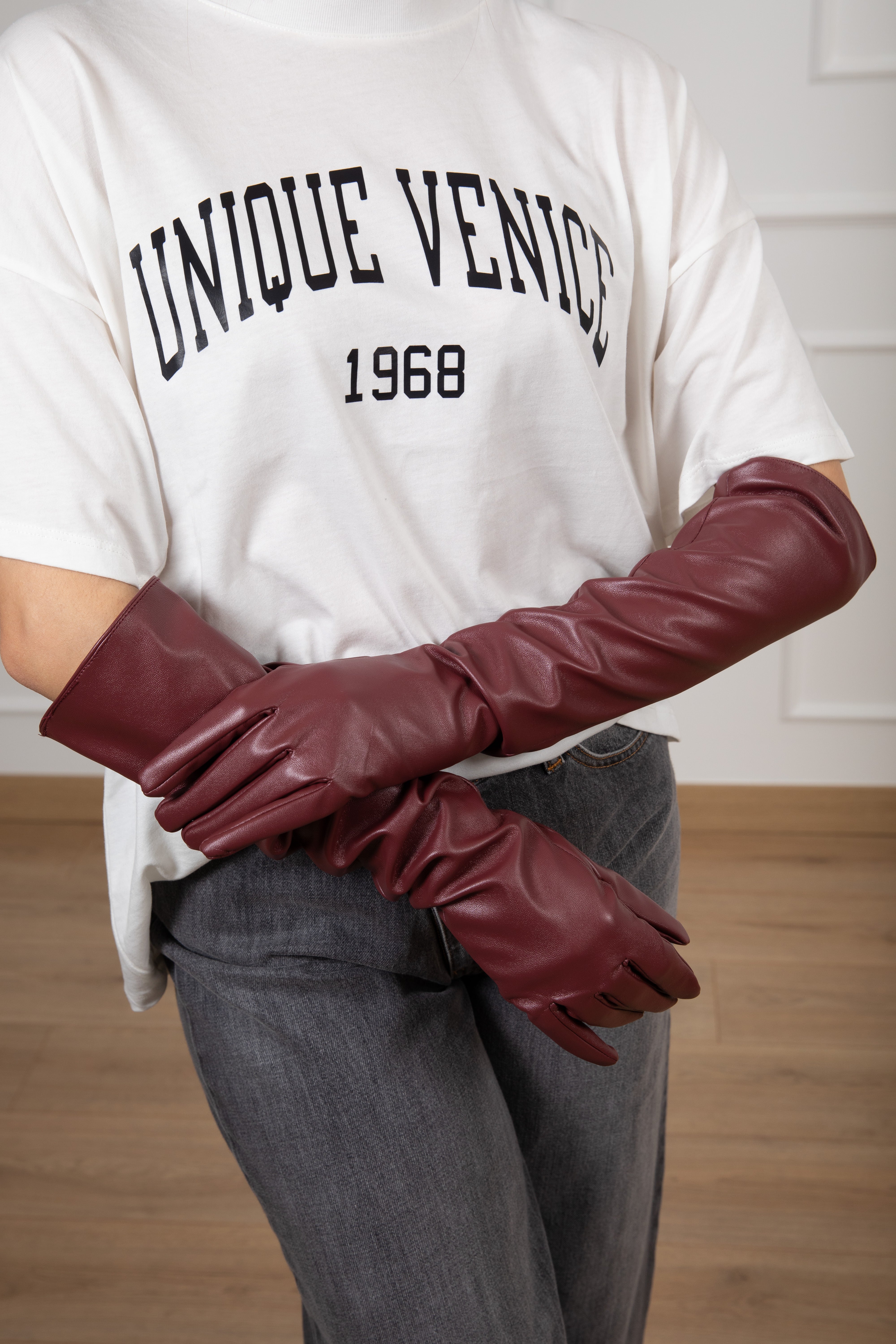 Guanto lungo in eco-pelle ViCOLO