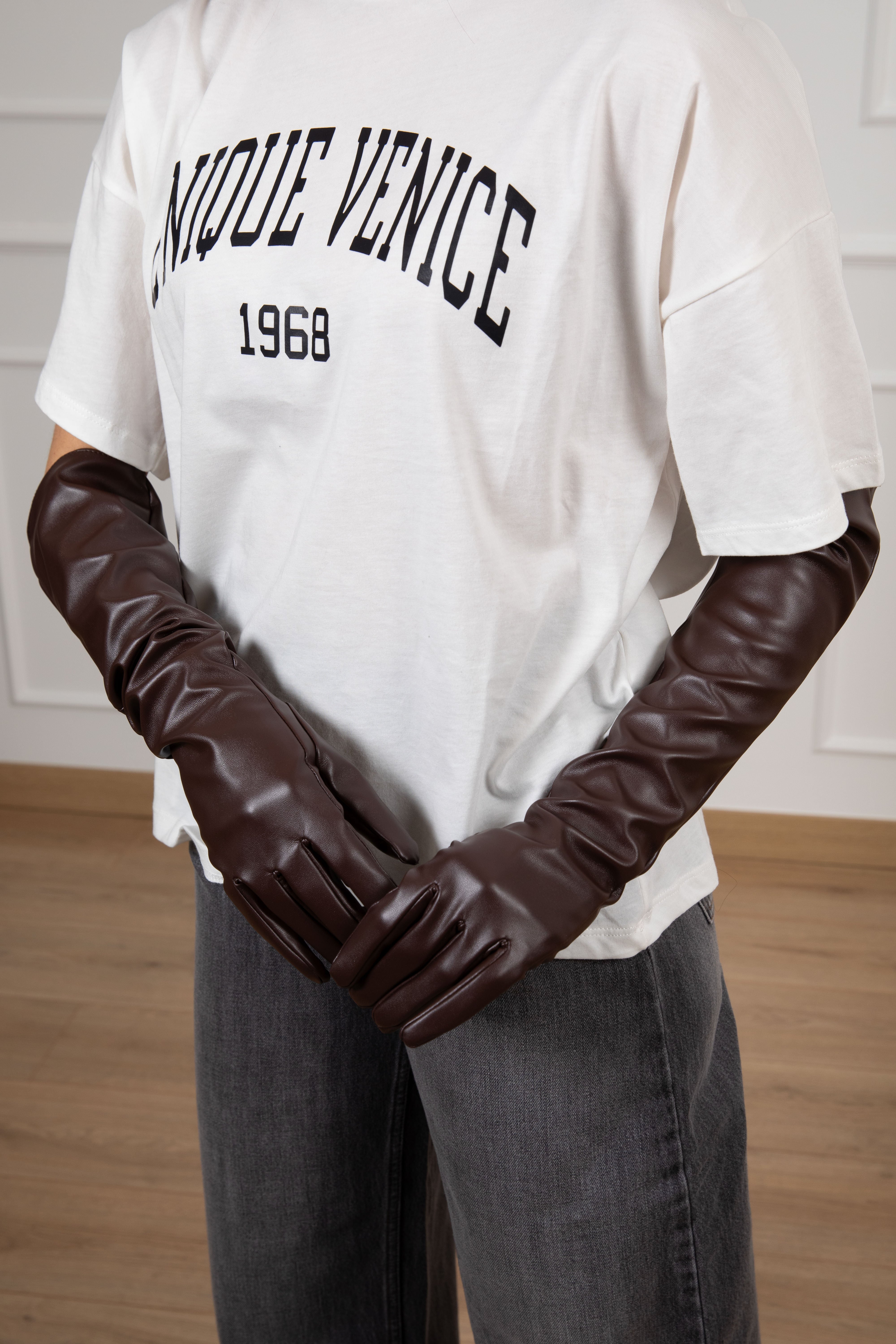 Guanto lungo in eco-pelle ViCOLO