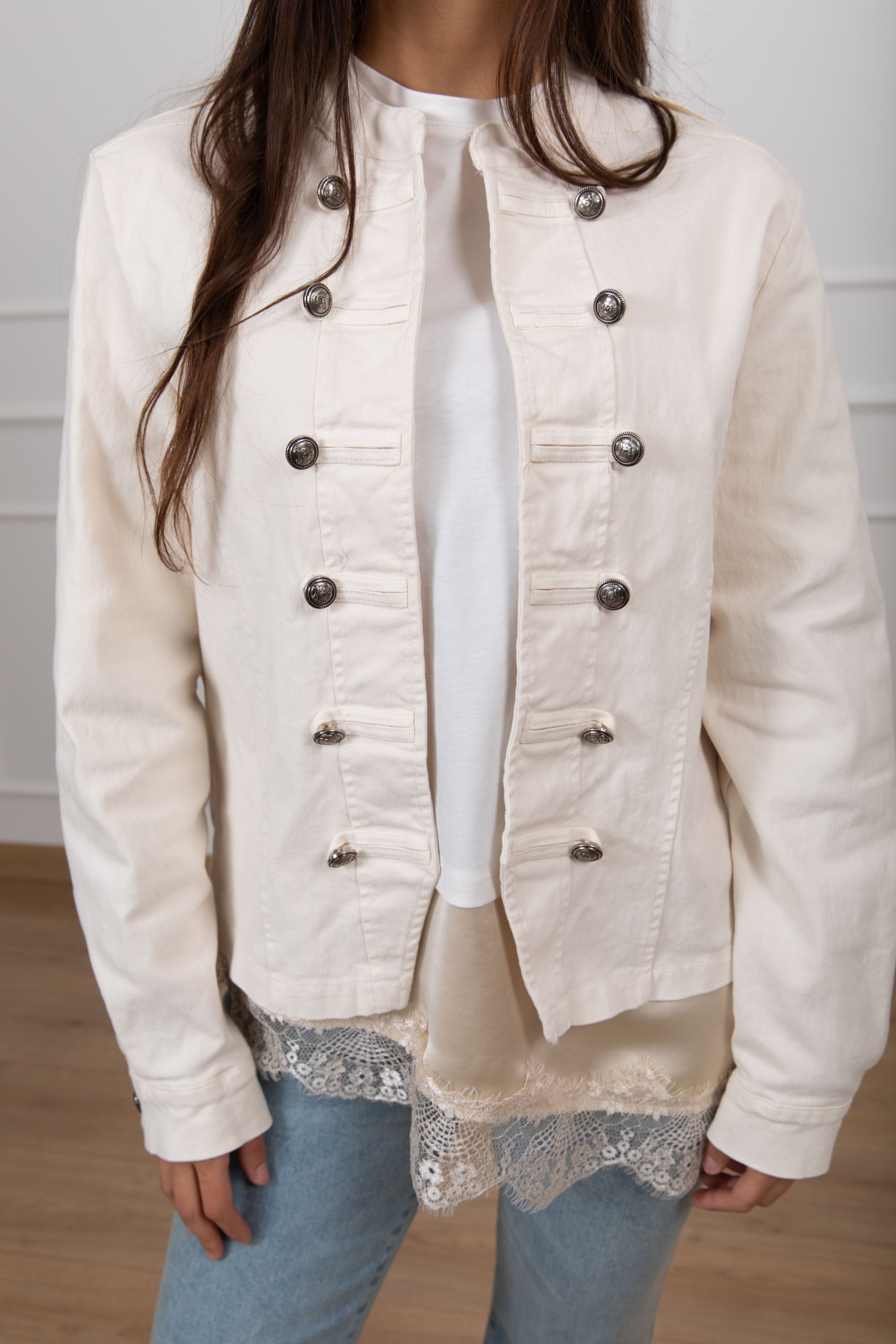 Giacca napoleon color in jeans Susy Mix