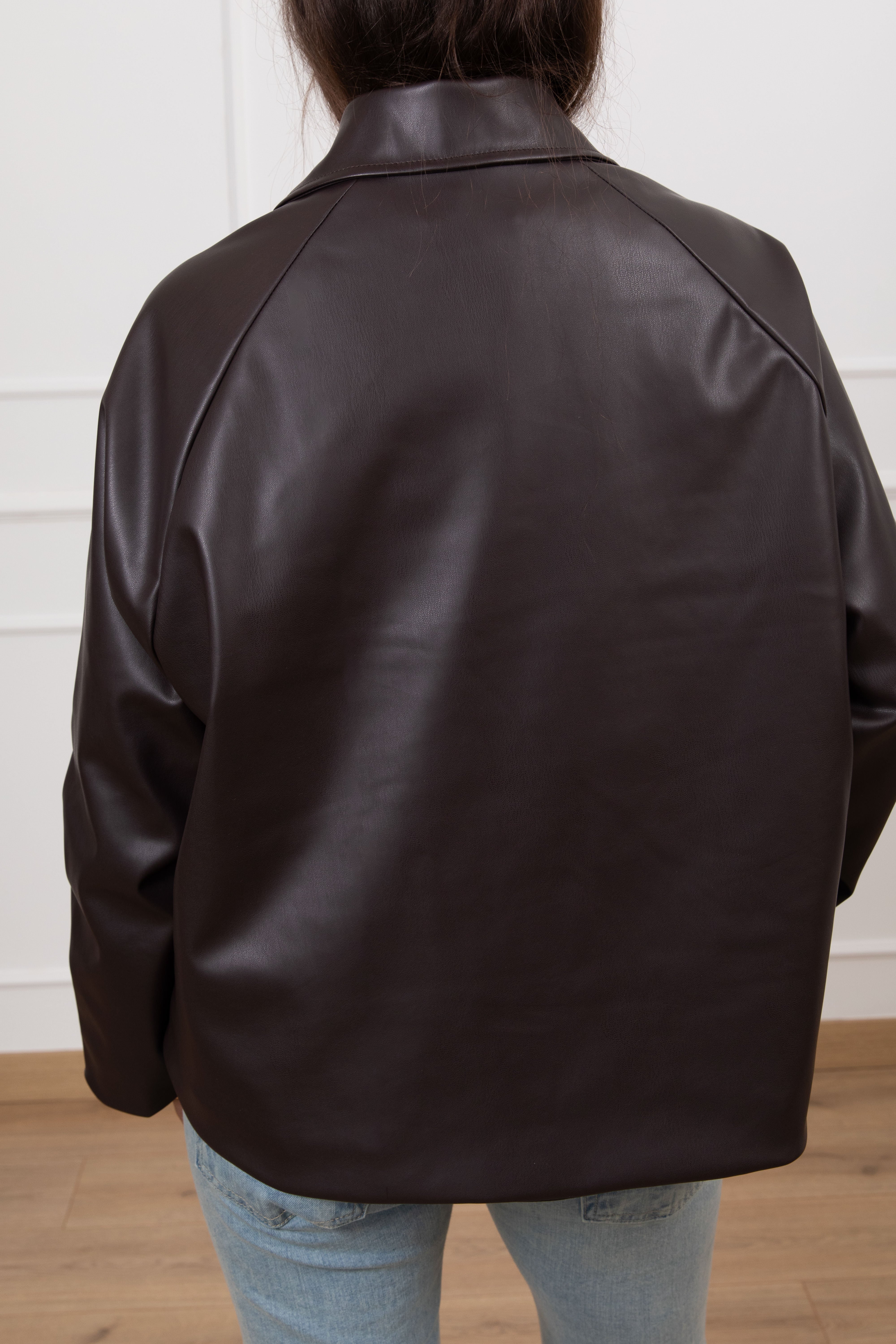 Field jacket in eco-pelle ViCOLO