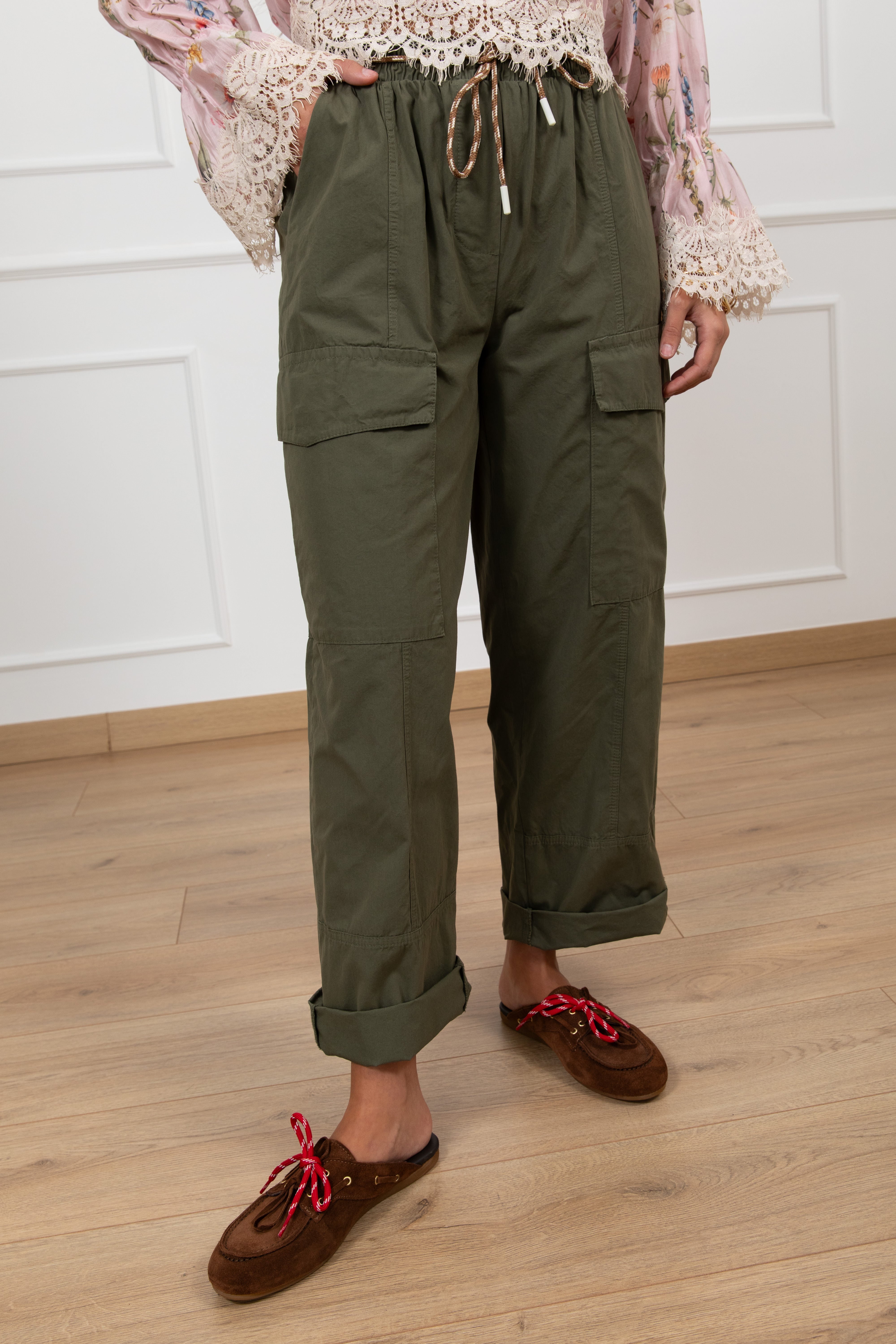 Pantalone cargo con elastico Susy Mix