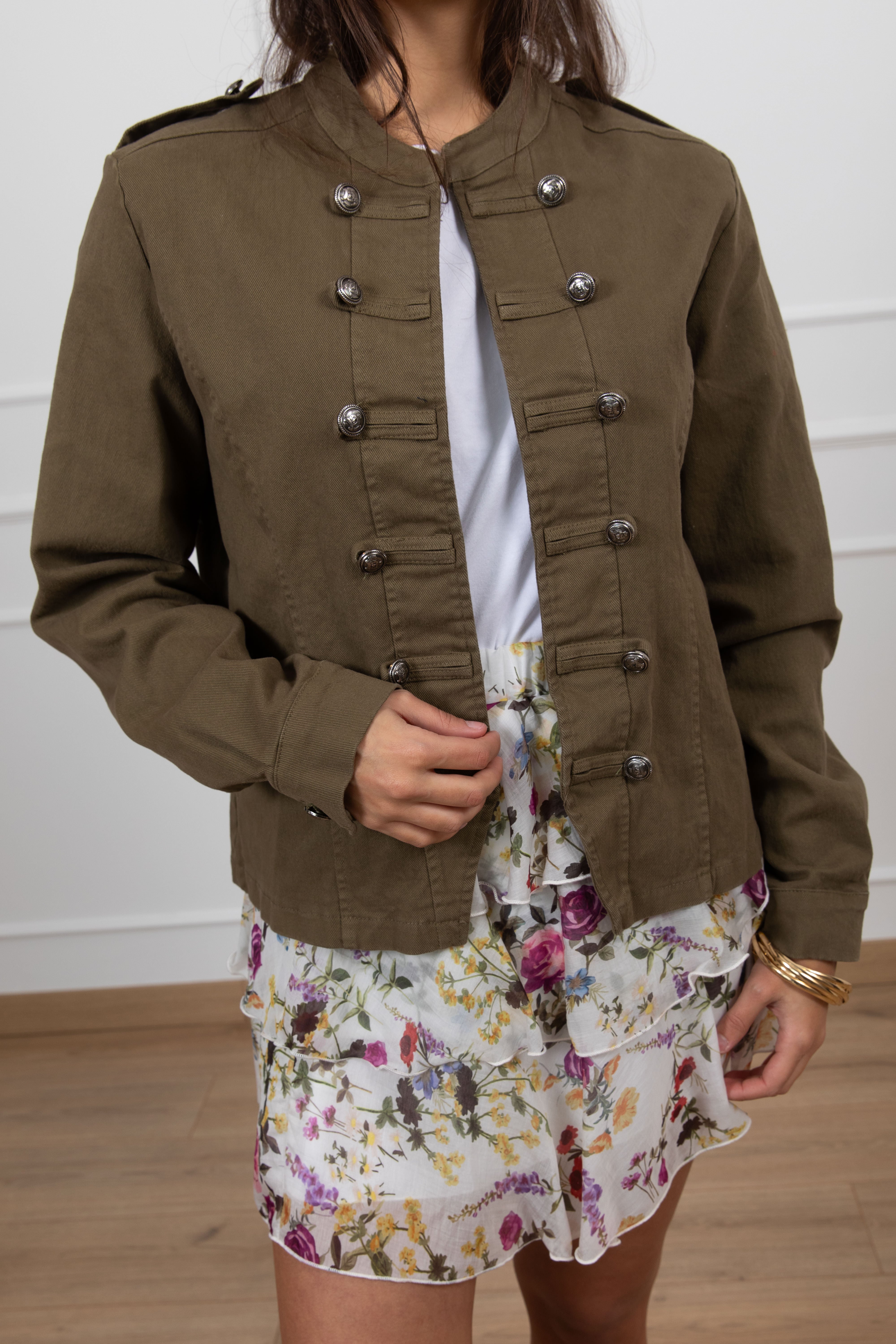 Giacca napoleon color in jeans Susy Mix