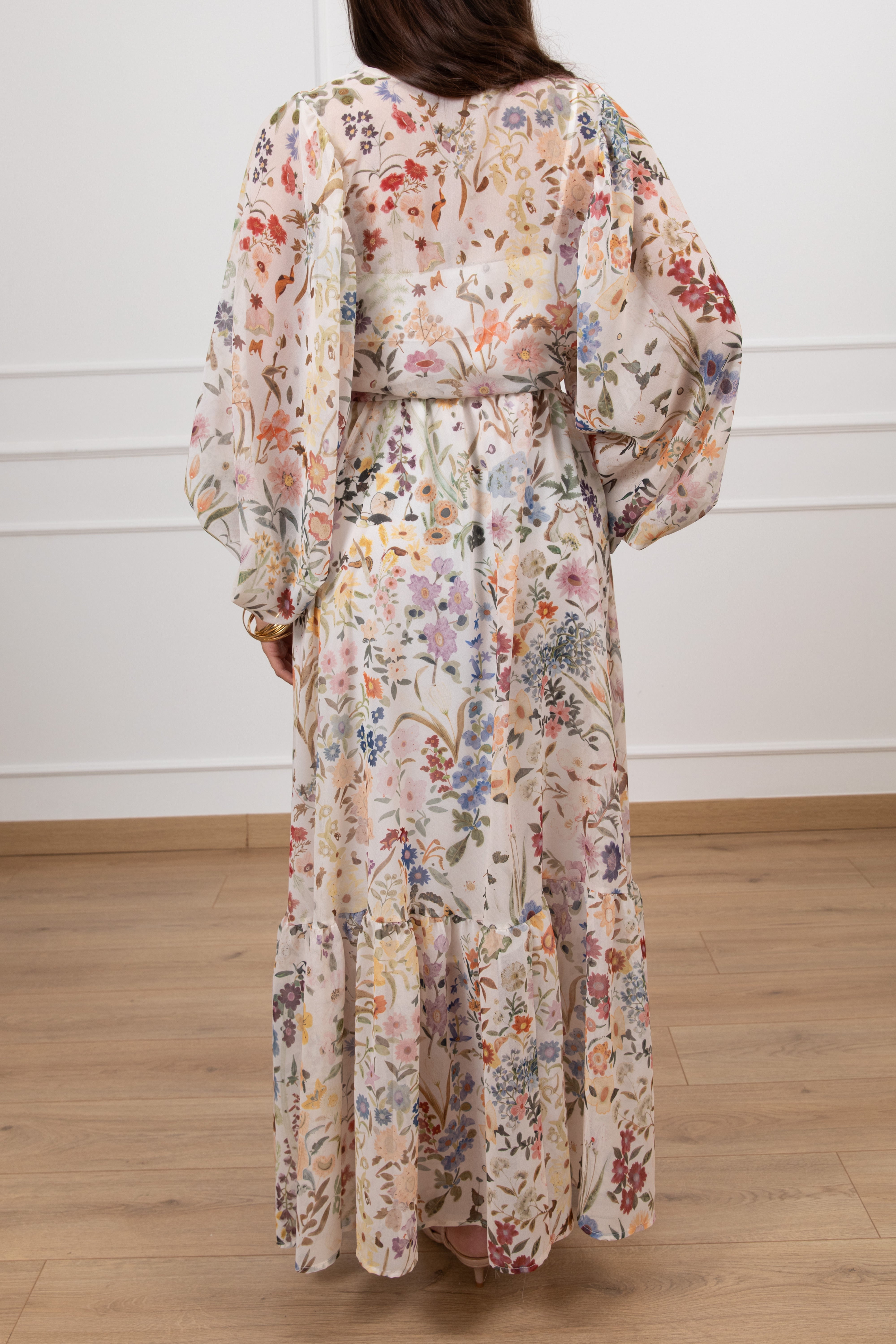 Abito lungo fantasia flowers summer ViCOLO