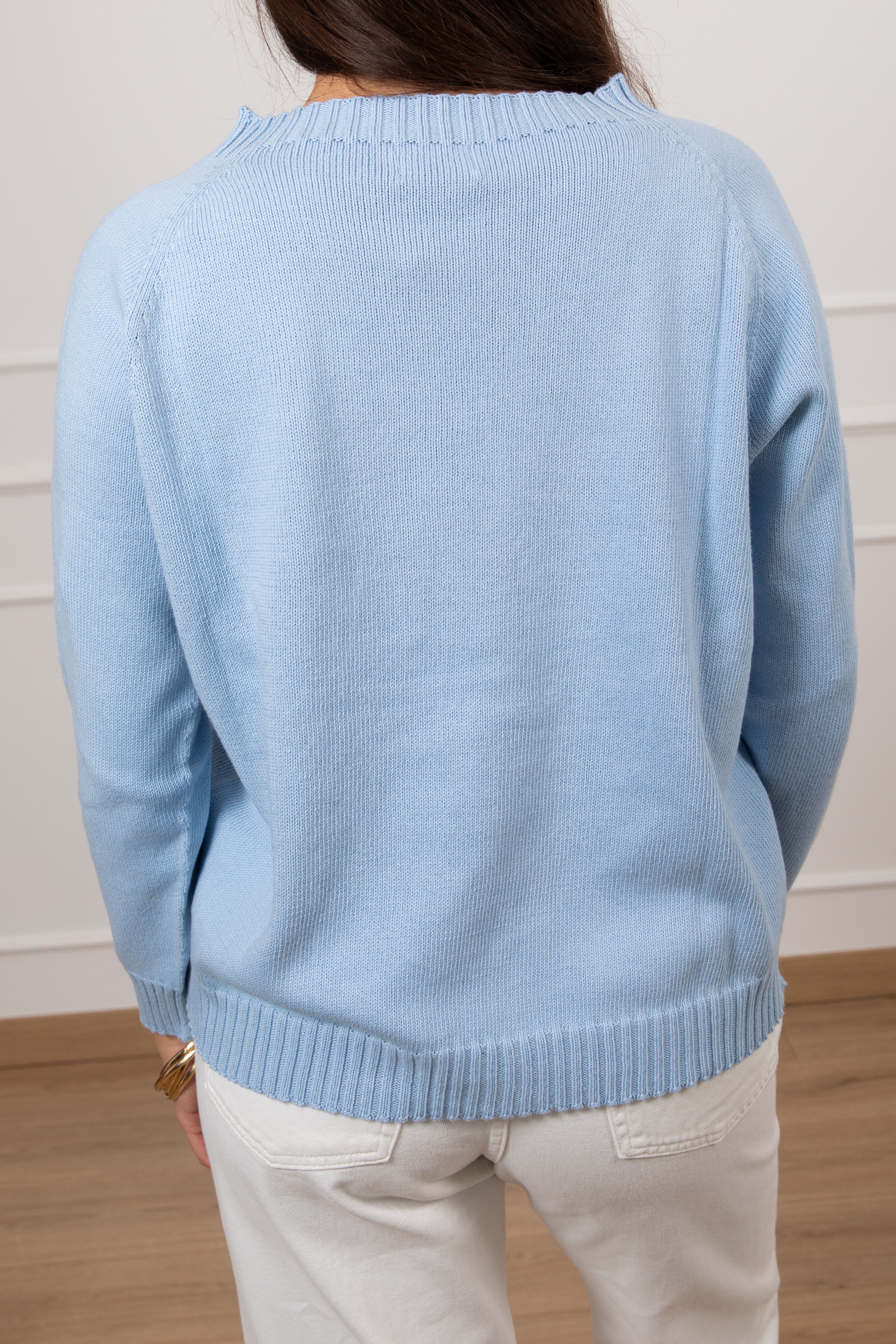 Maglia in cotone con motivo rombi Susy Mix