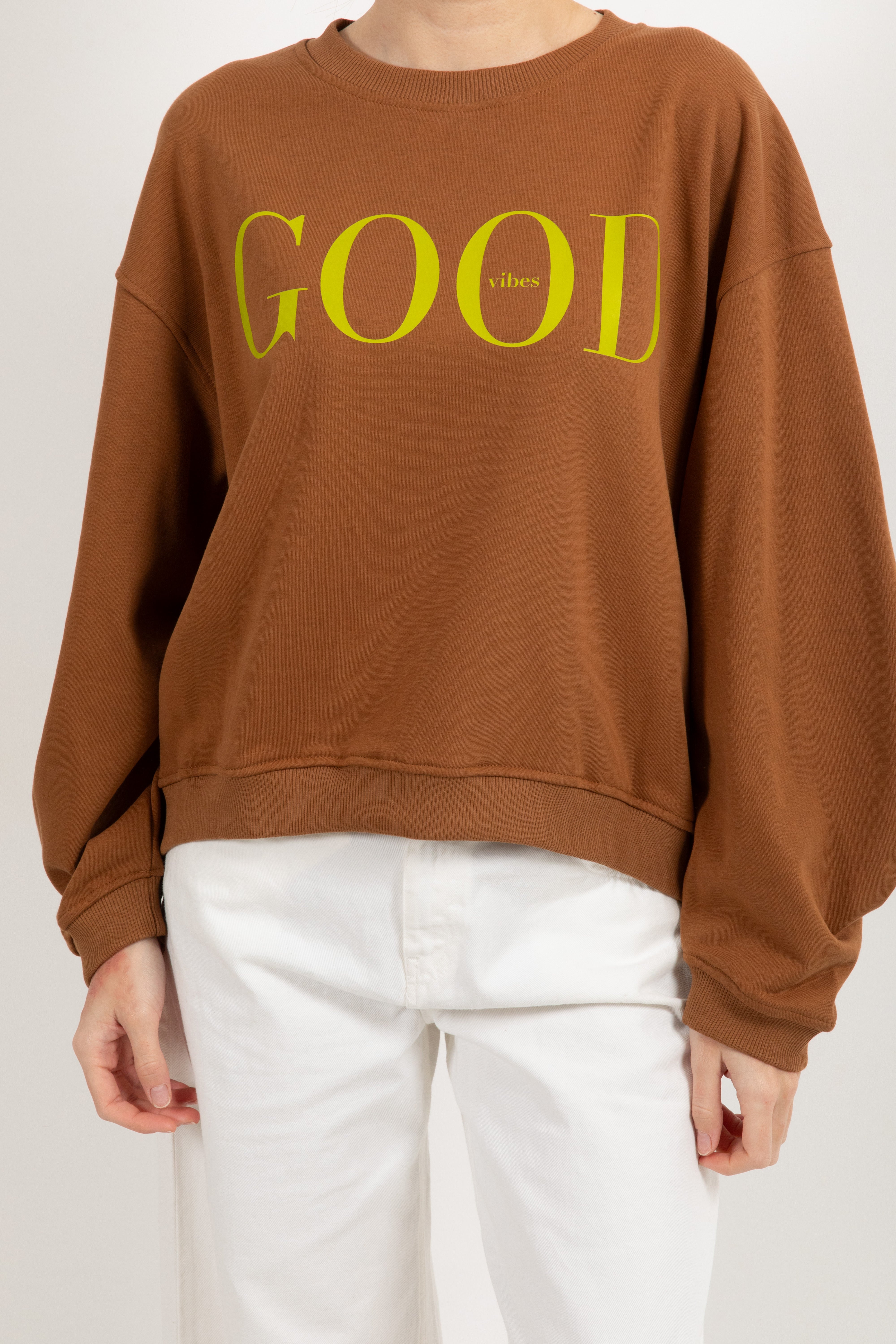 Felpa girocollo "Good vibes" ViCOLO