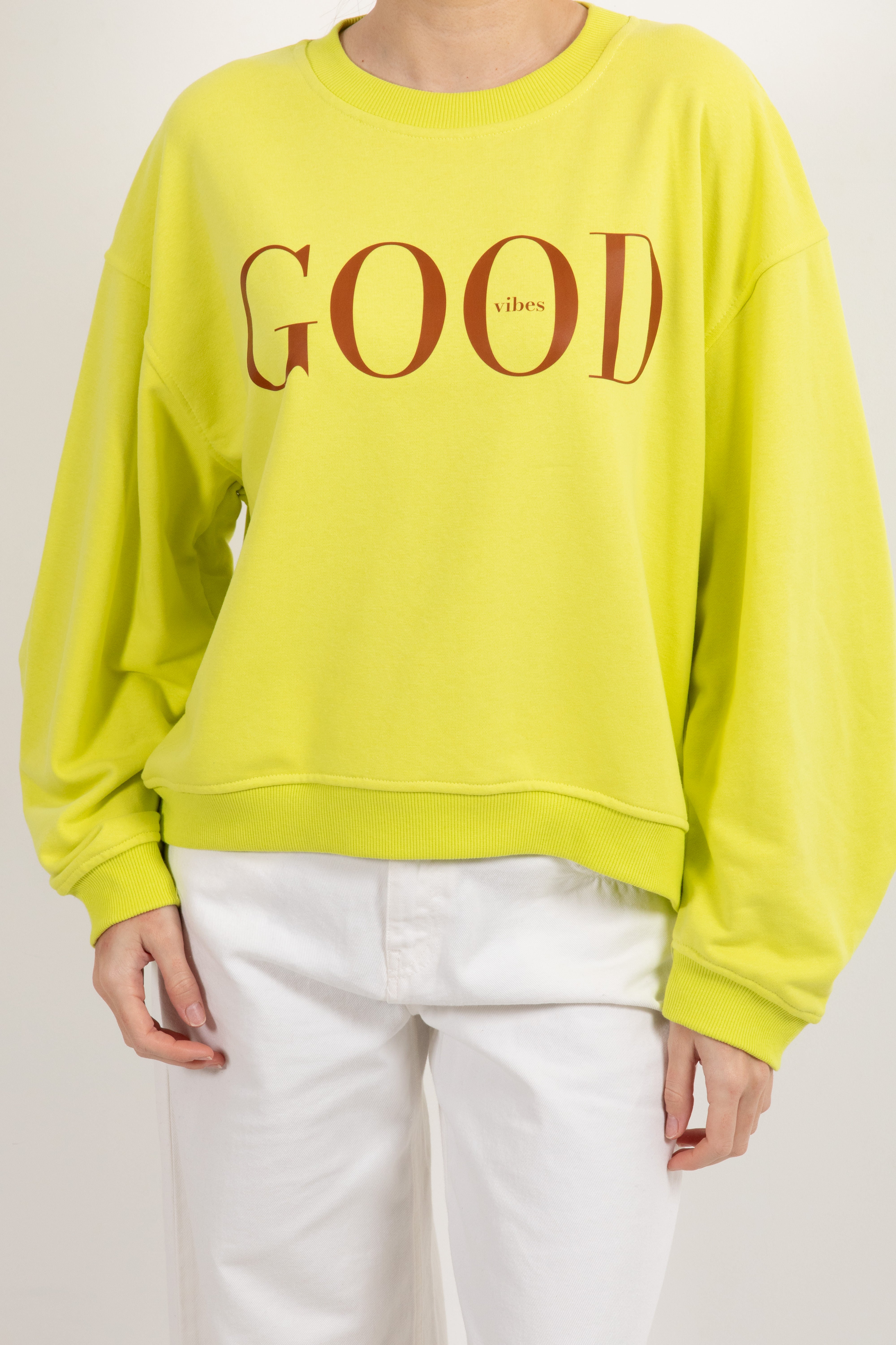 Felpa girocollo "Good vibes" ViCOLO