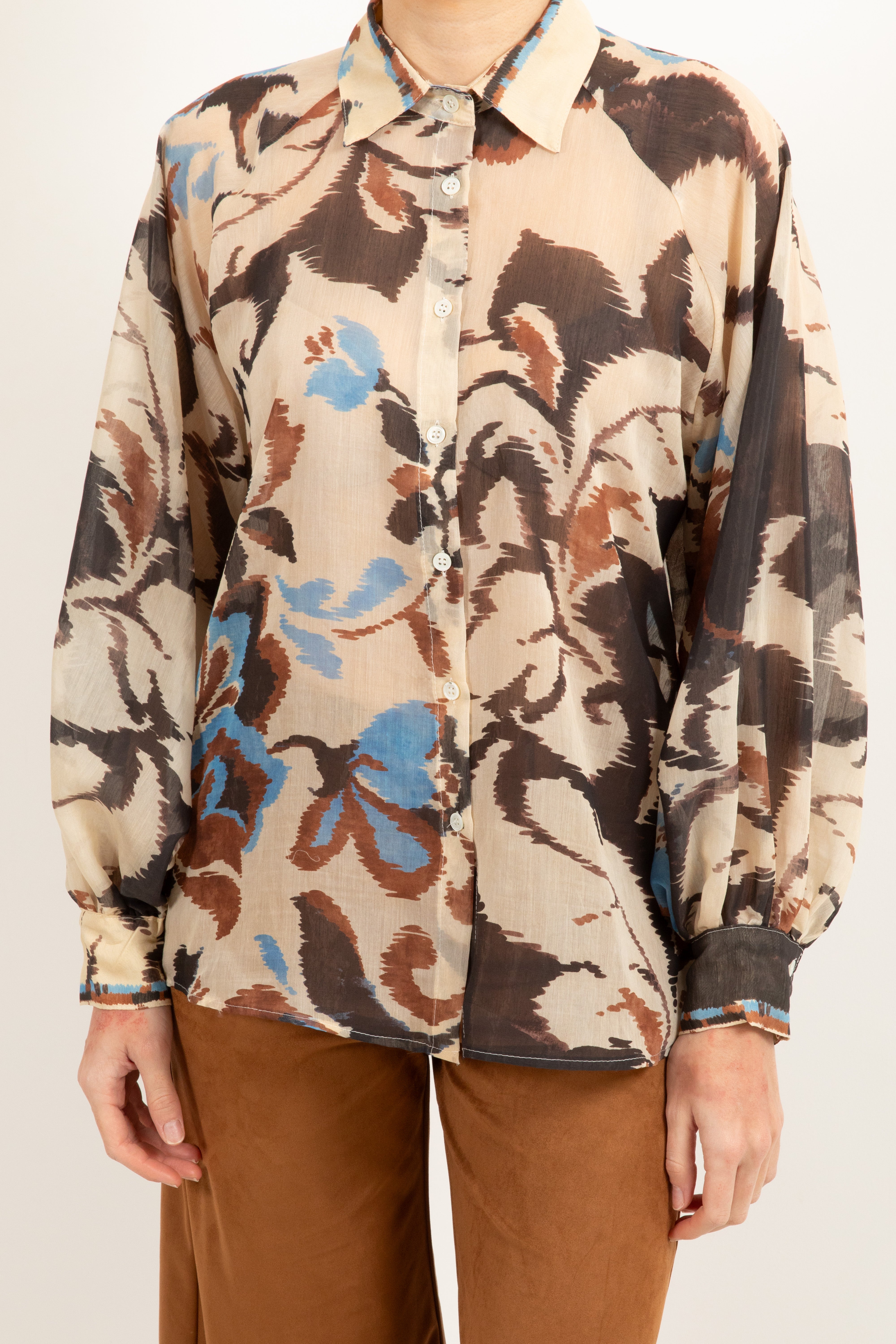 Camicia fantasia astratta moro ViCOLO
