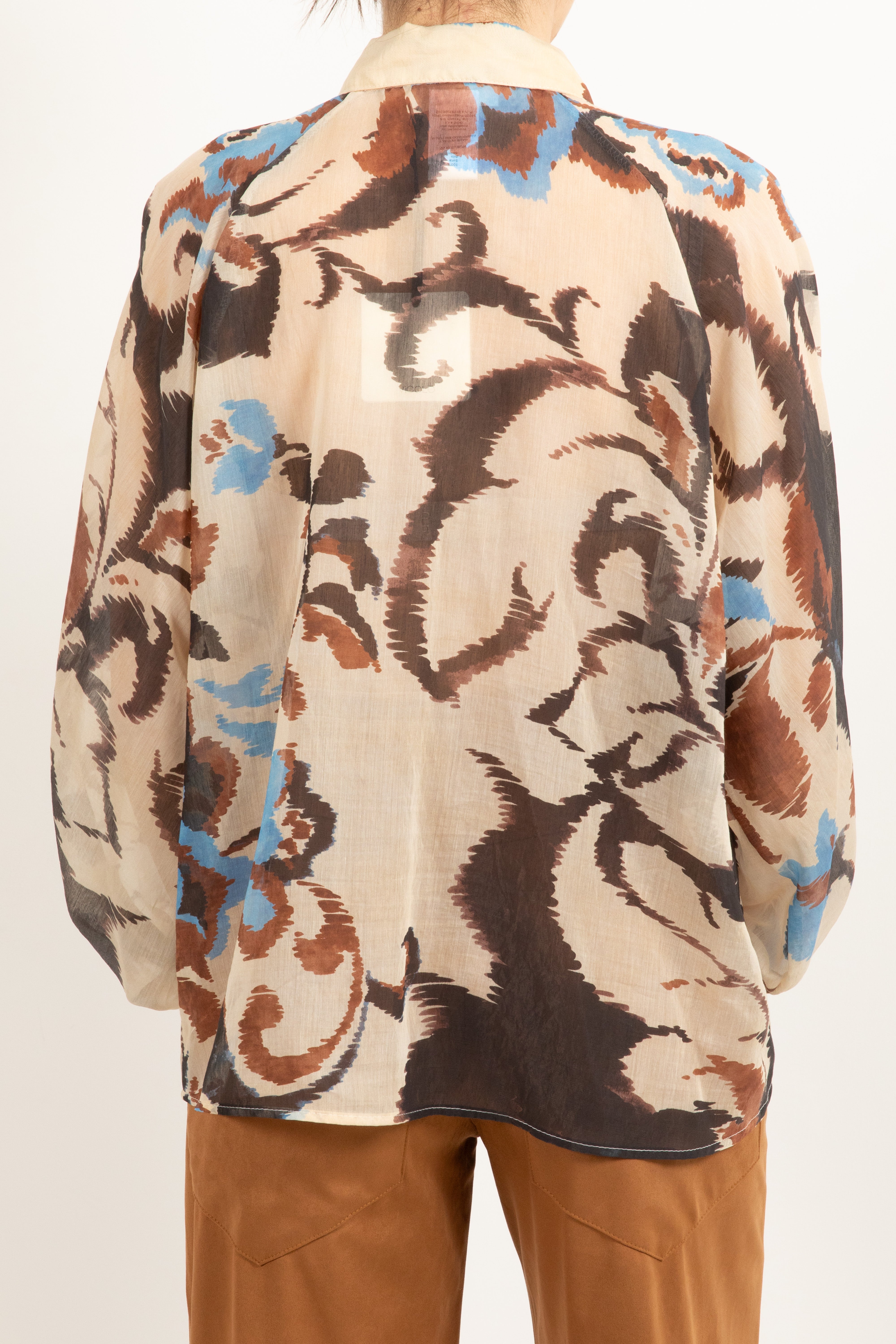 Camicia fantasia astratta moro ViCOLO
