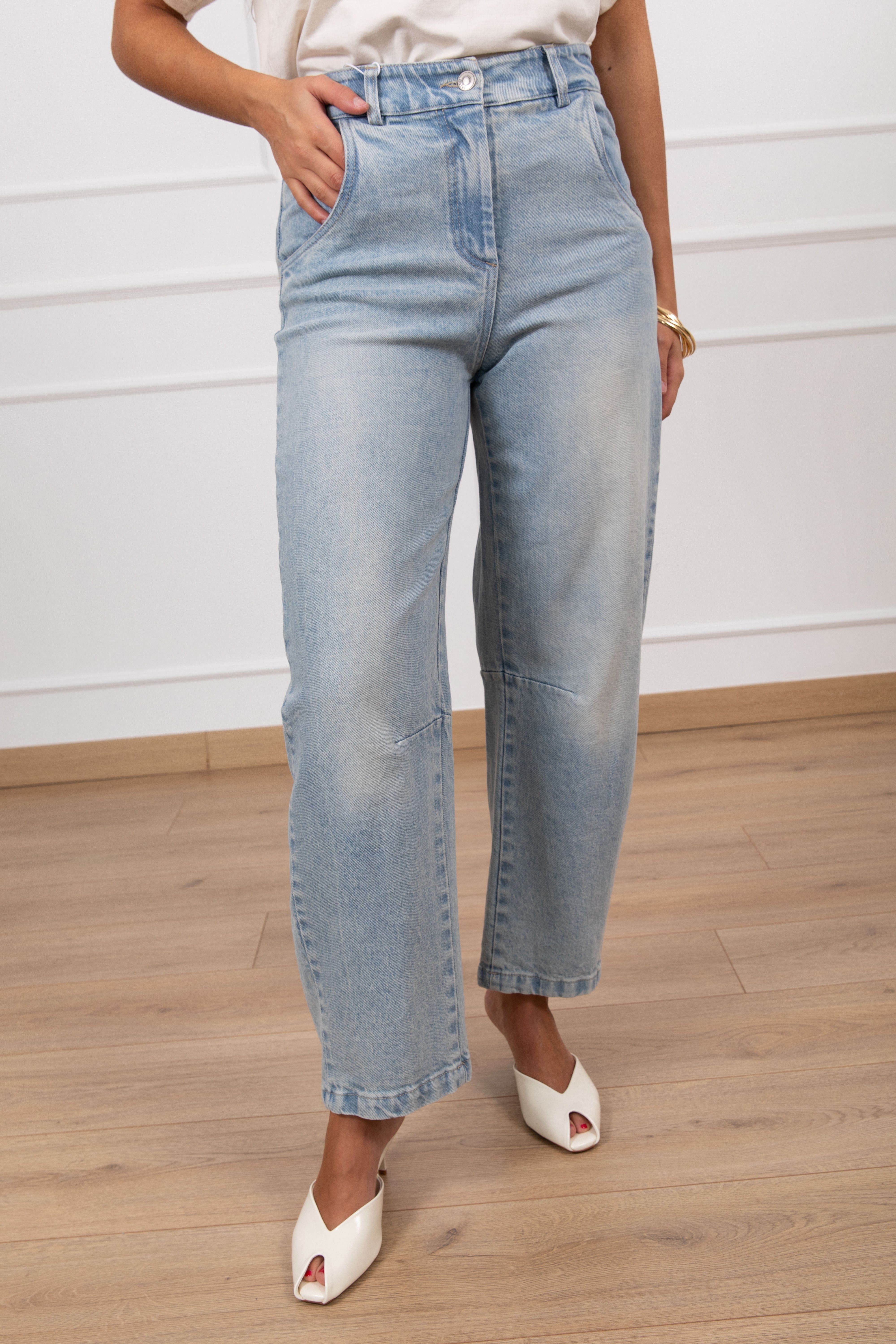 Jeans sabbiato carrot-fit Motel