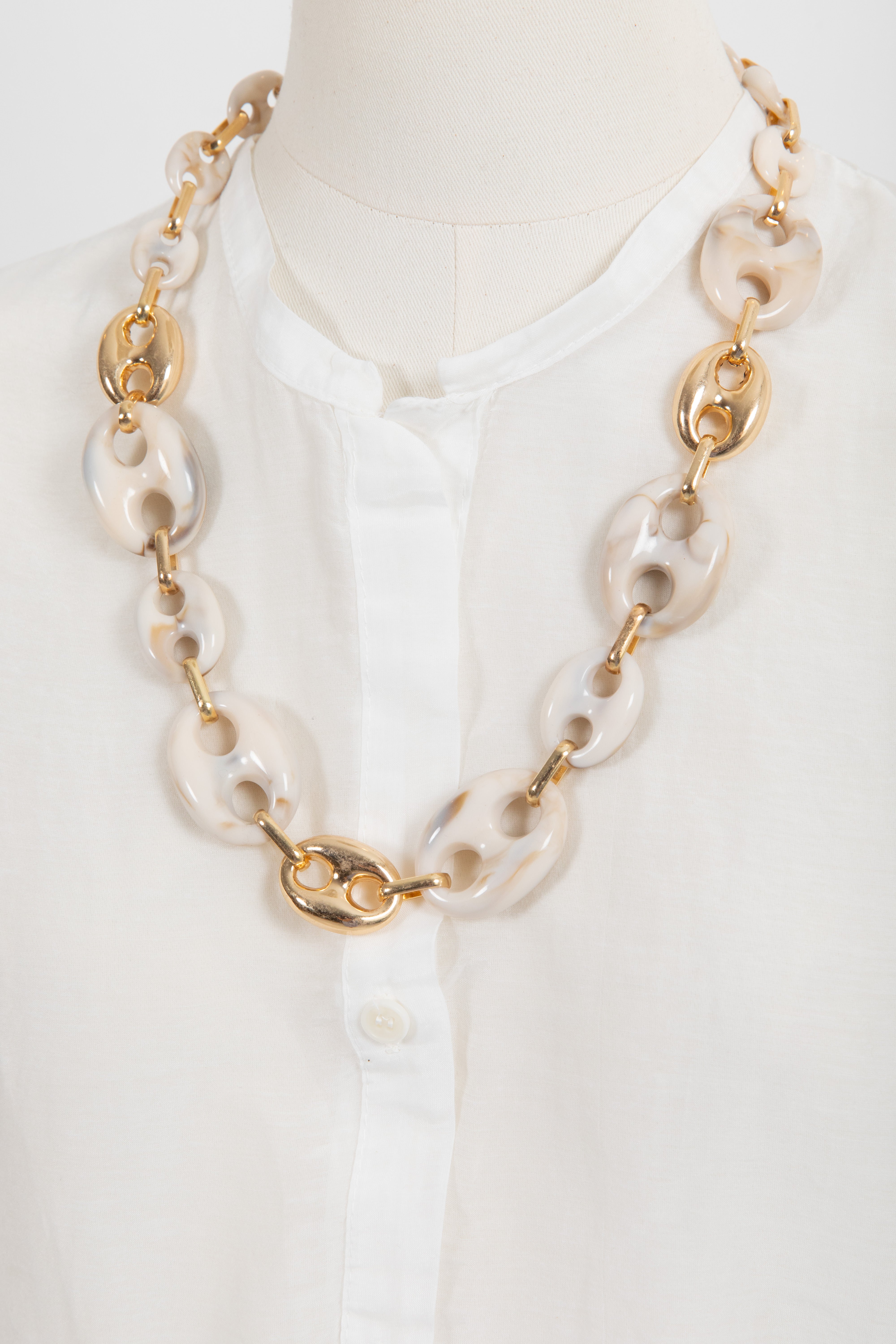 Collana chain con effetto marmorizzato