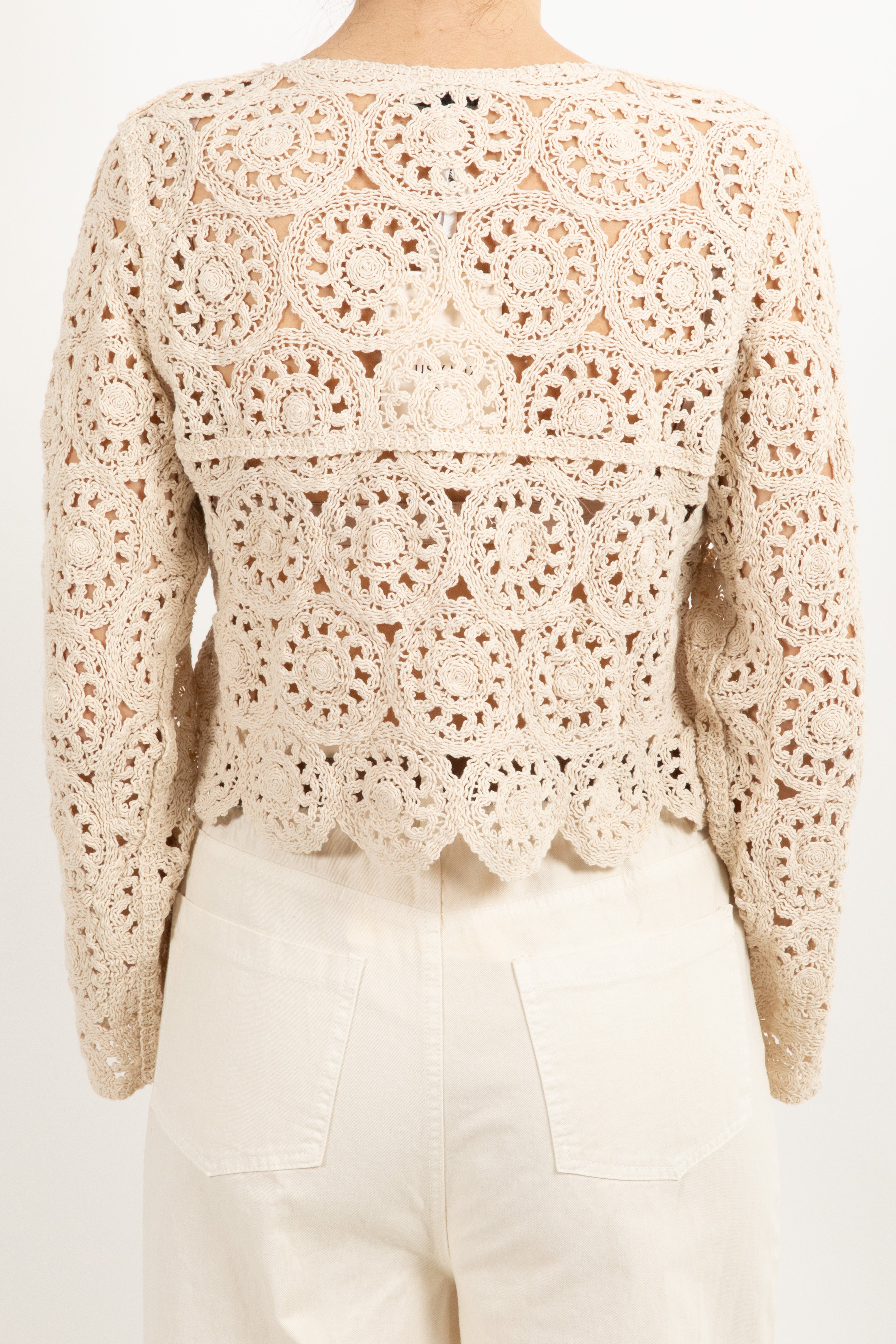 Cardigan crochet cropped Susy Mix