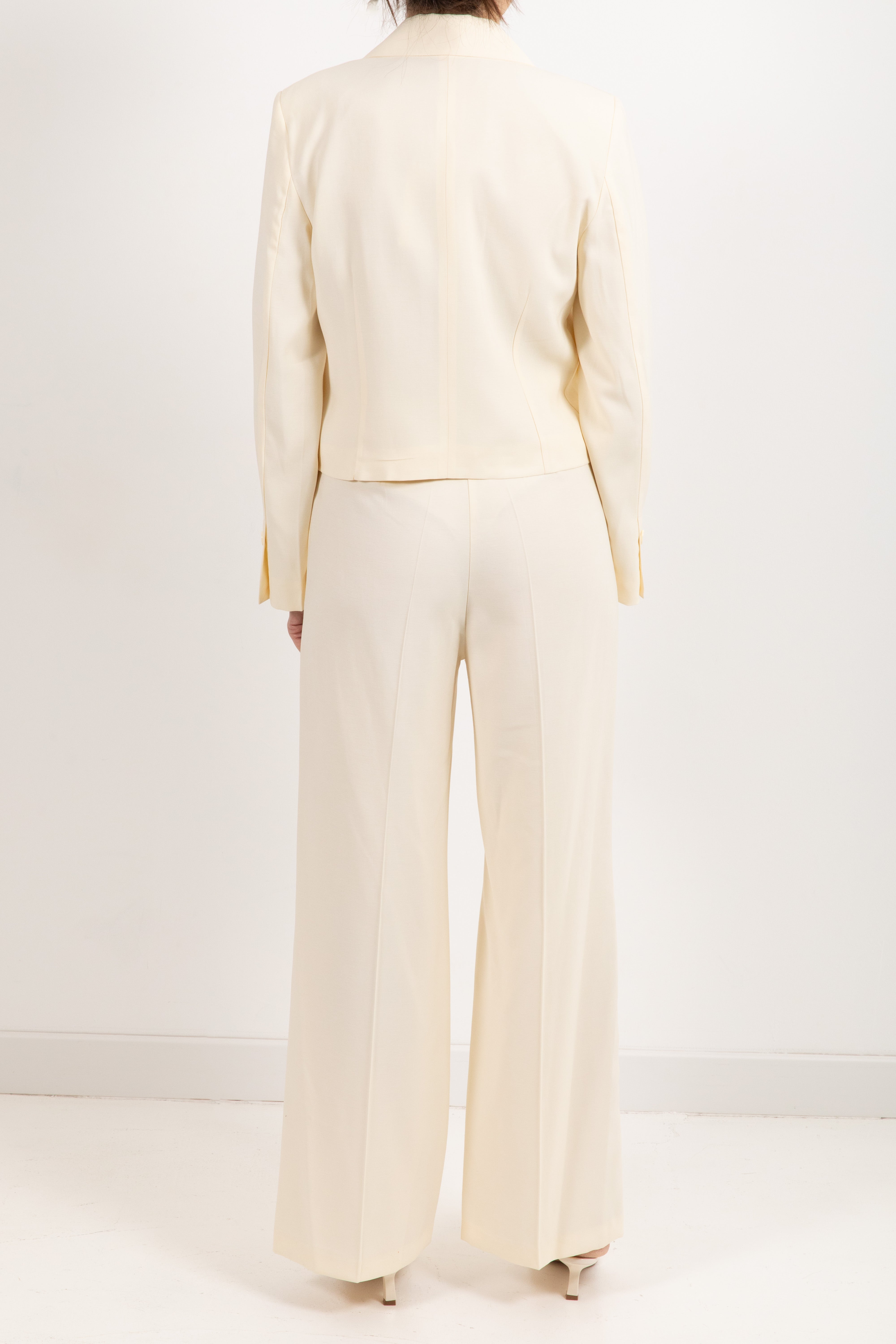 Tailleur giacca cropped e pantalone con pinces Susy Mix