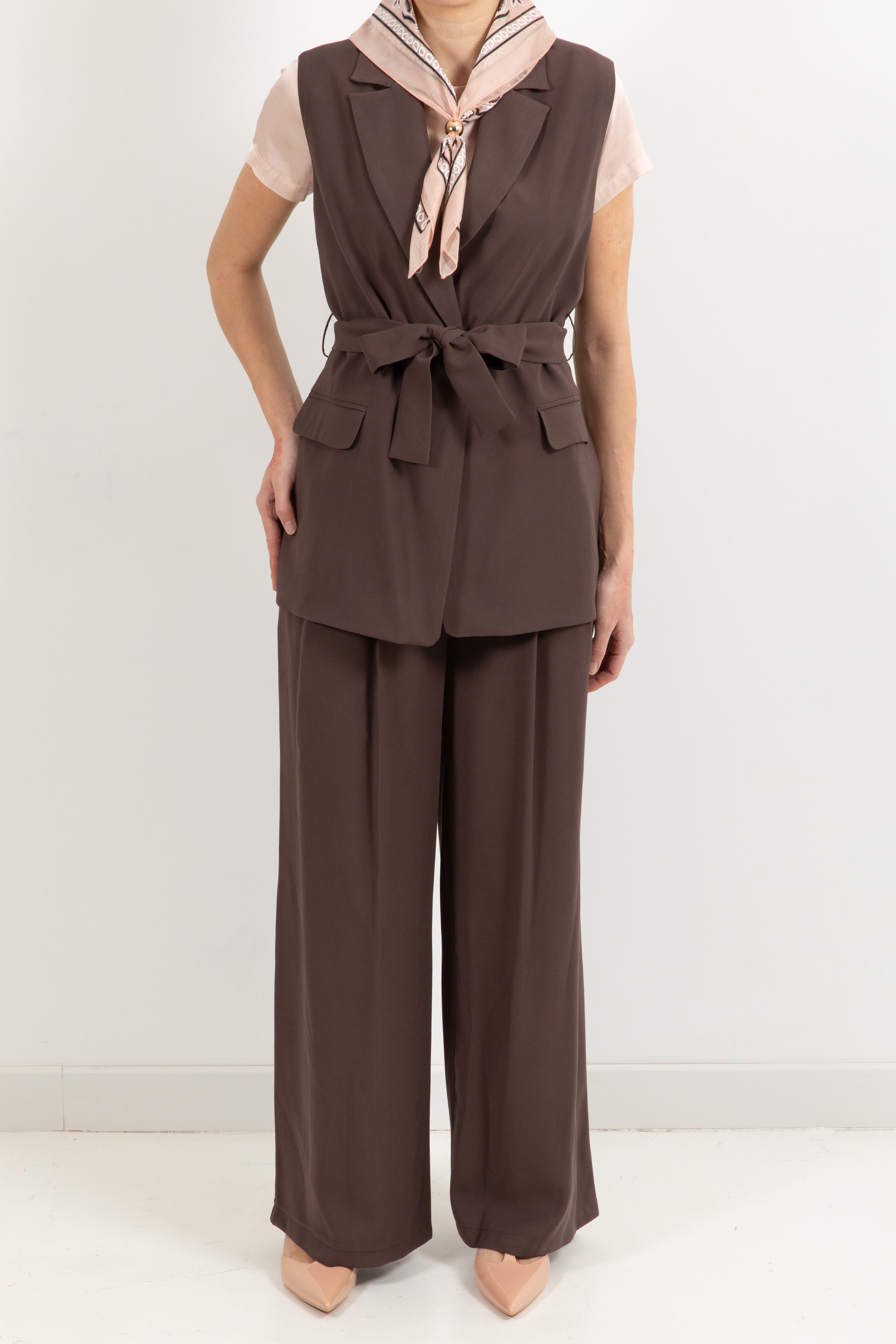 Pantalone con pinces e foulard bandana Tensione IN