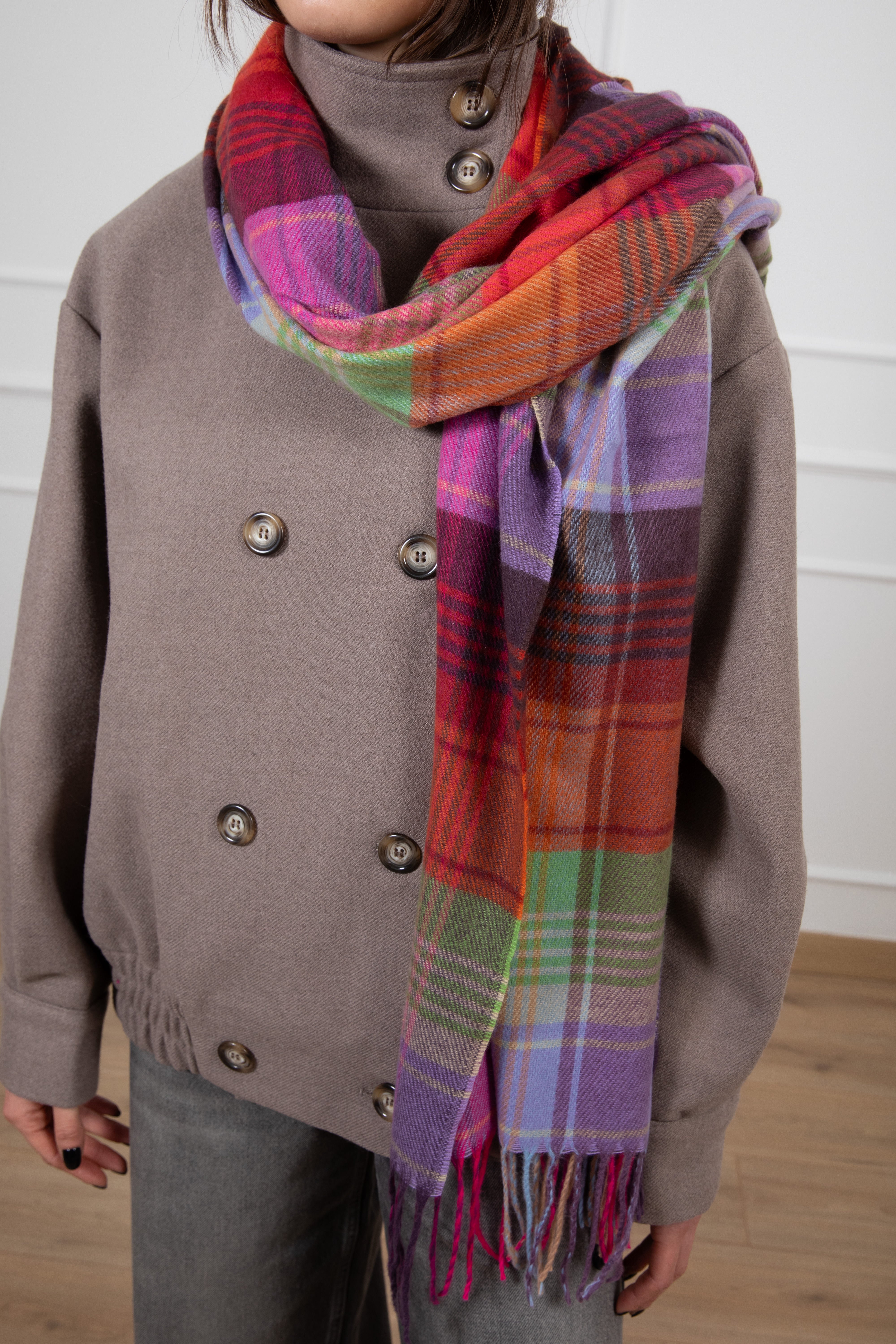 Sciarpa check Susy Mix