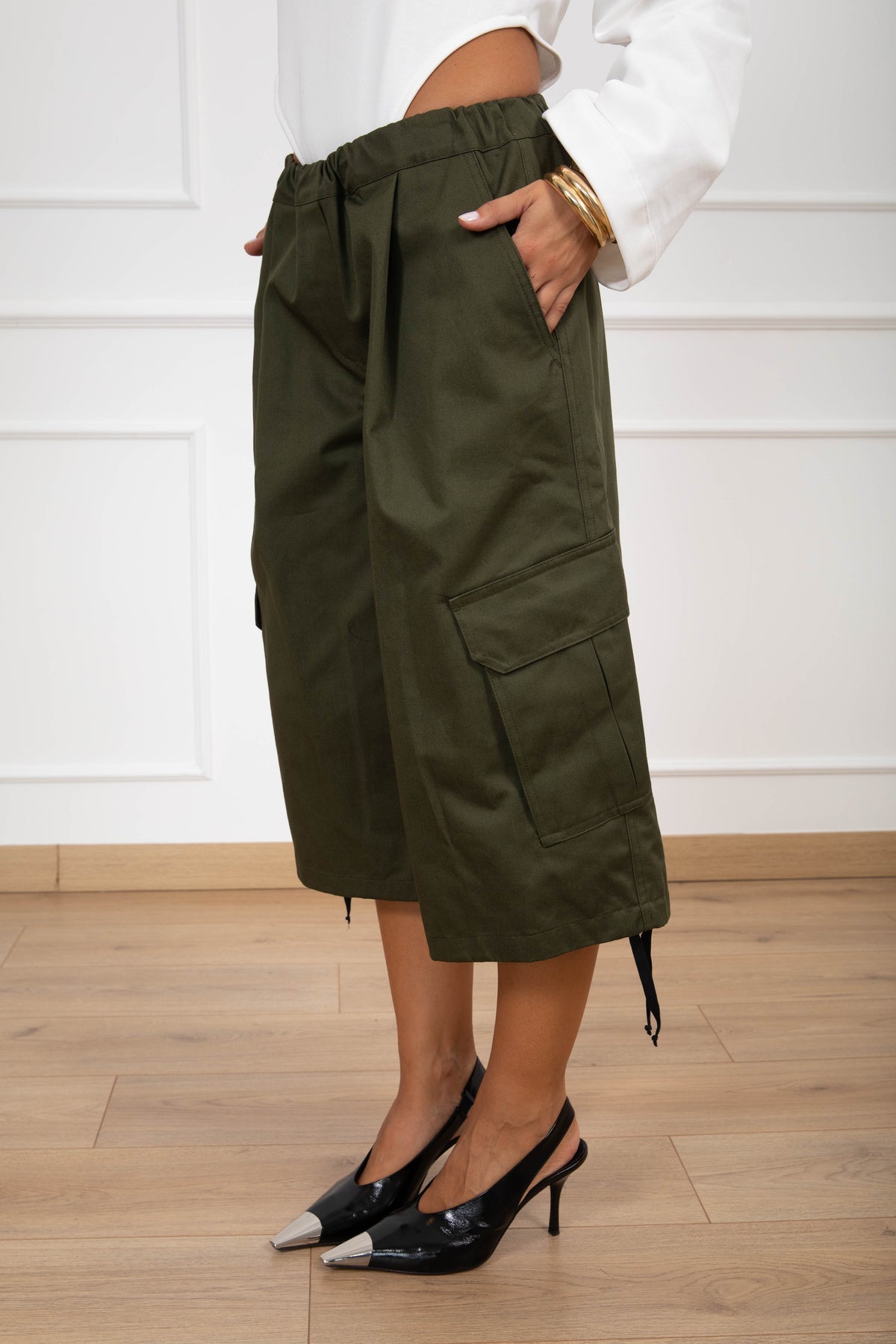 Bermuda cargo con elastico variante militare ViCOLO