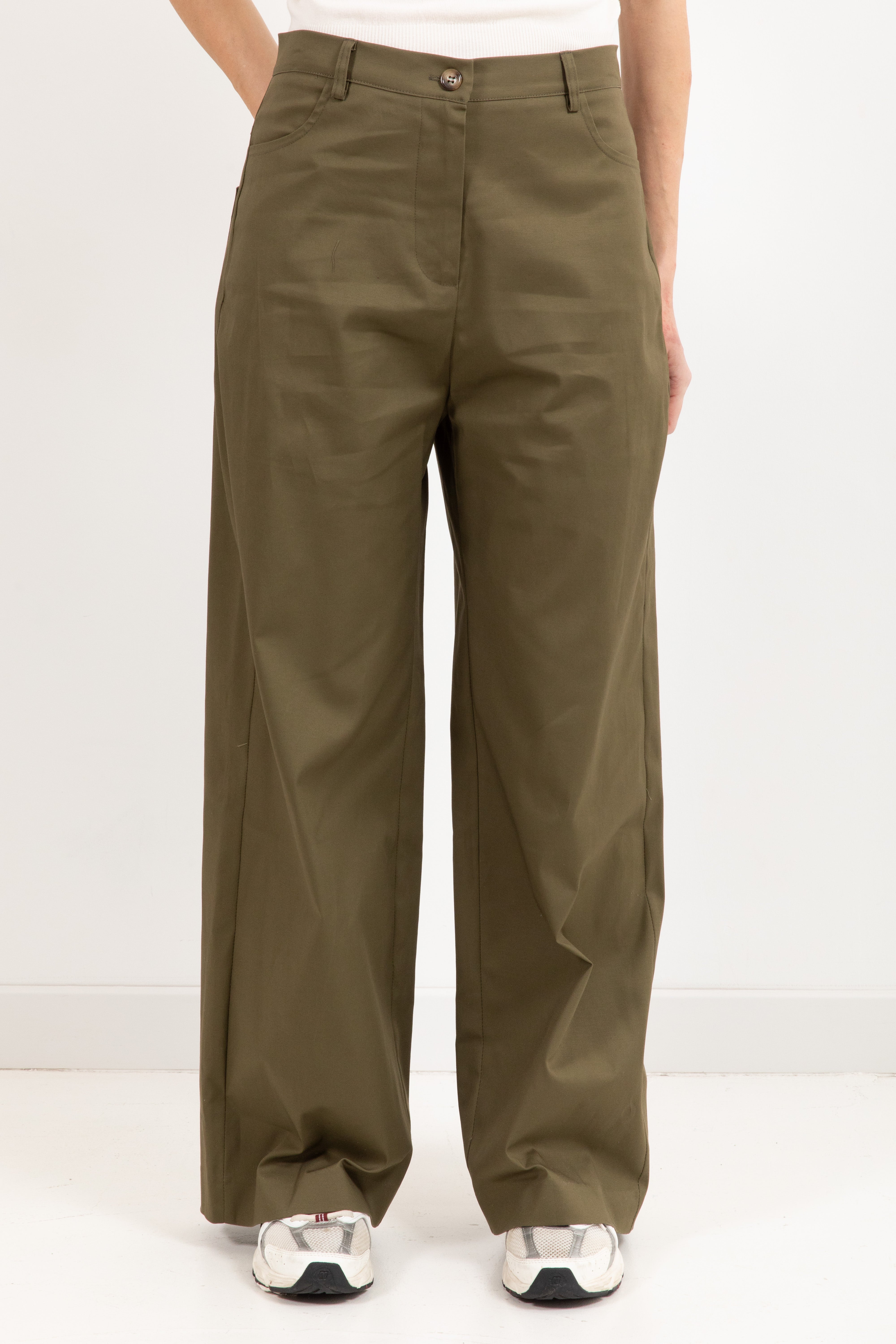 Pantalone gamba dritta in cotone Susy Mix