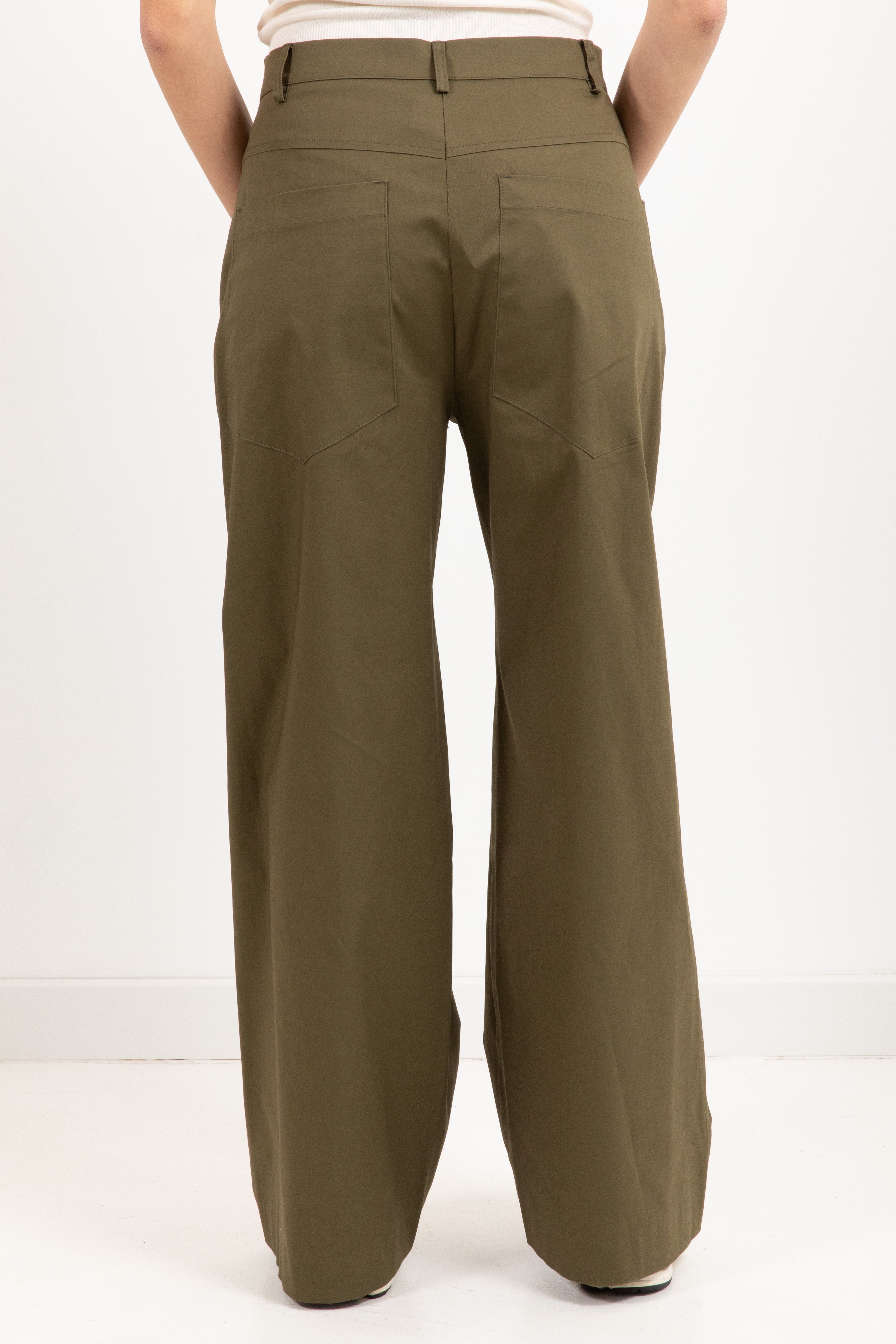 Pantalone gamba dritta in cotone Susy Mix