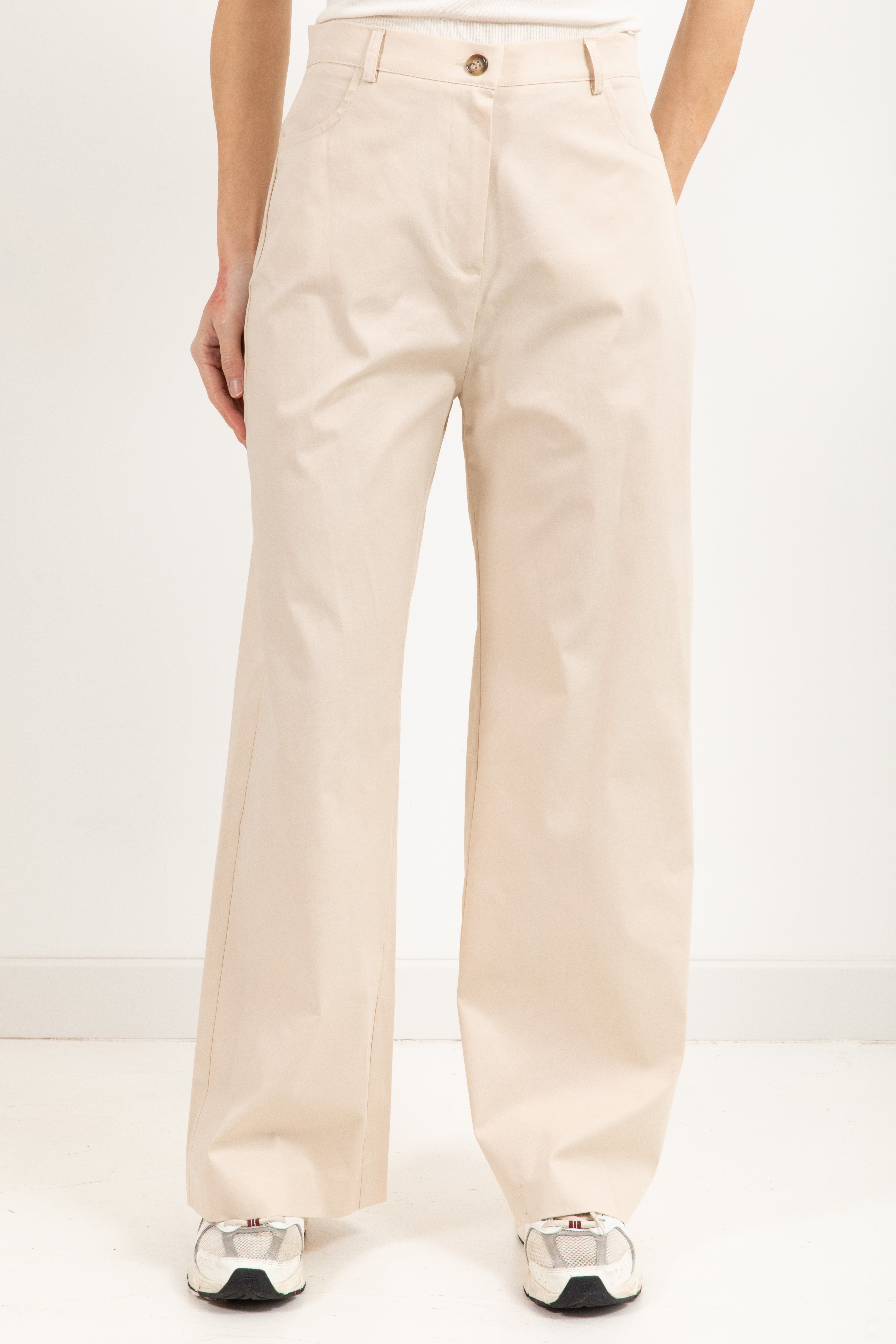 Pantalone gamba dritta in cotone Susy Mix