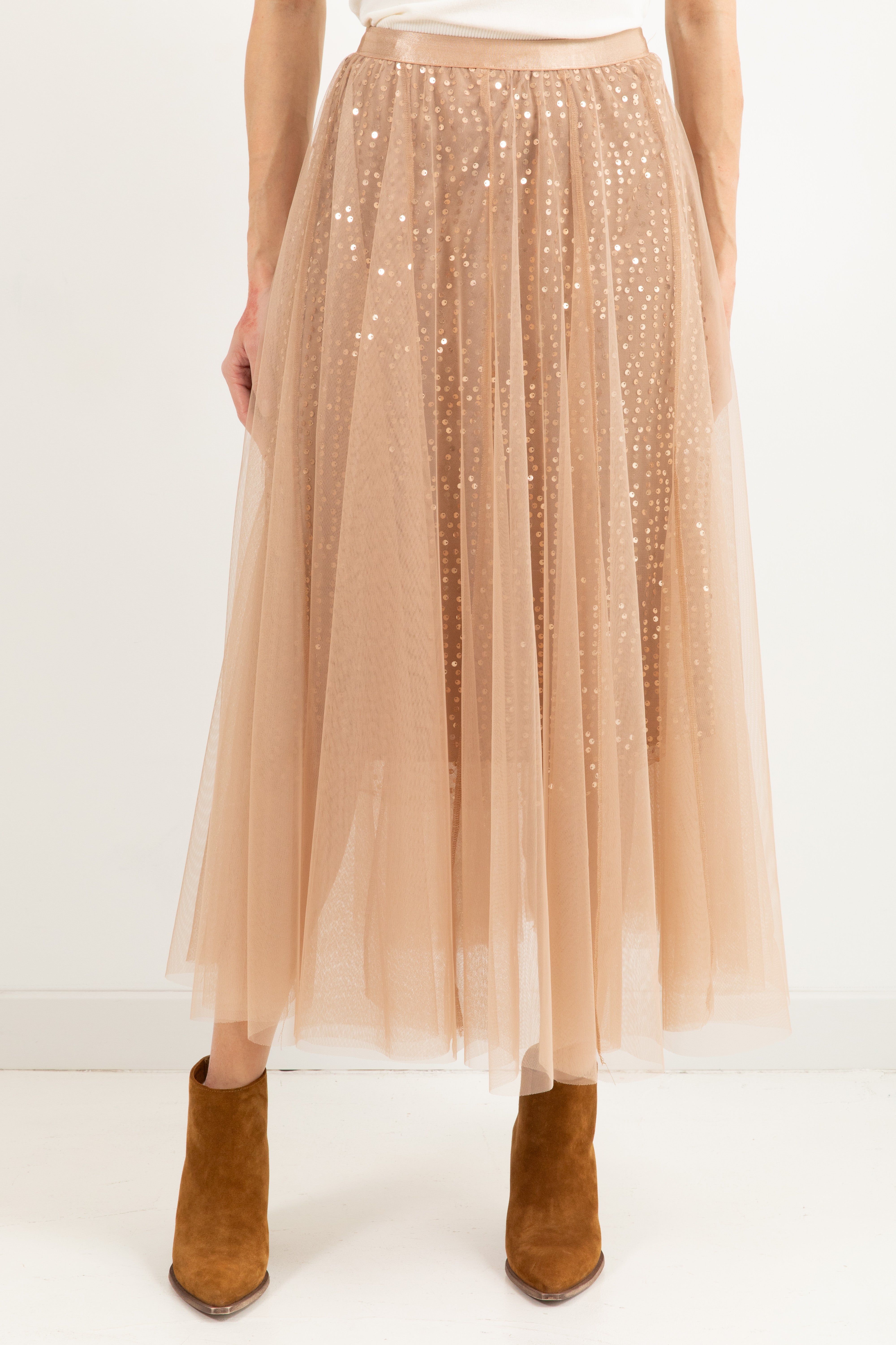 Gonnellone in tulle con paillettes Susy Mix