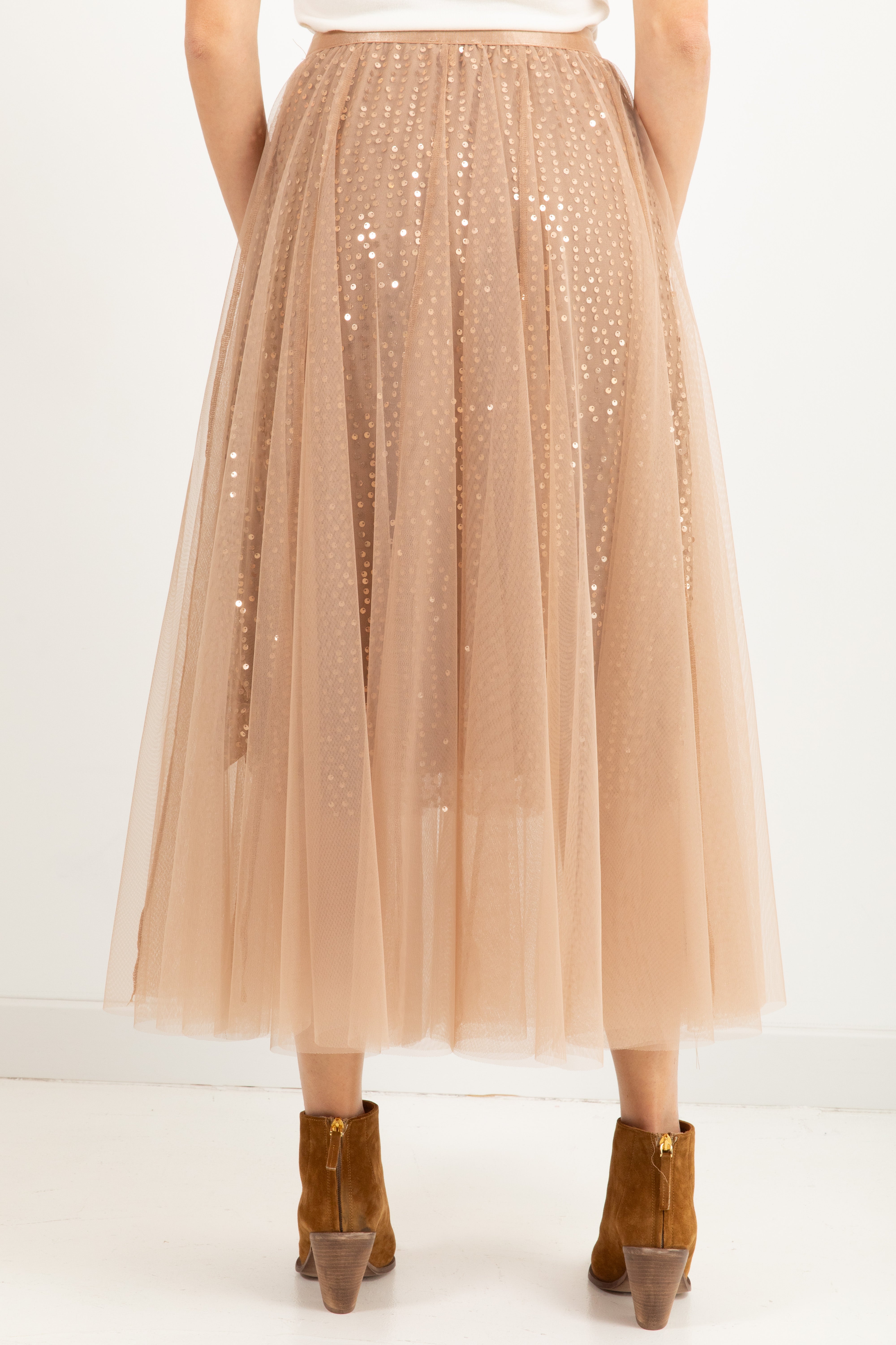Gonnellone in tulle con paillettes Susy Mix