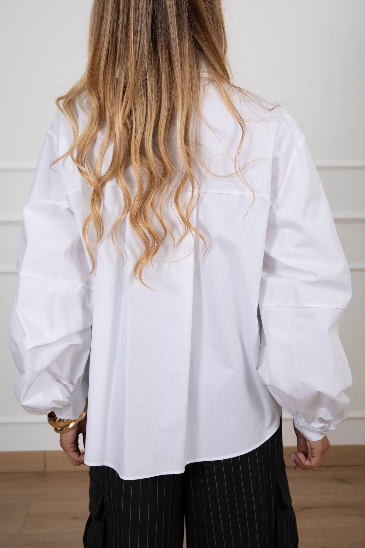 Camicia popeline manica ballon variante latte Susy Mix