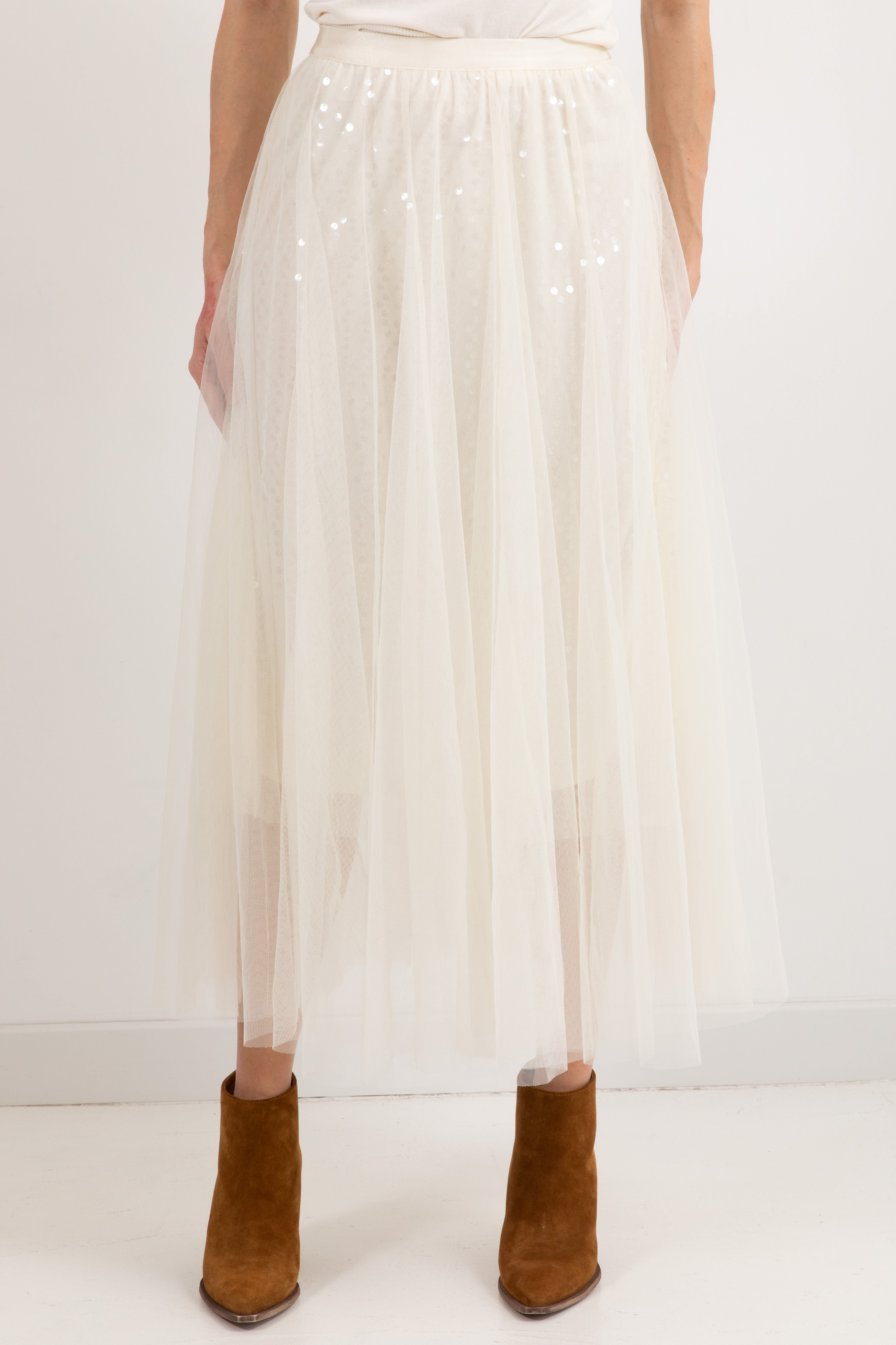 Gonnellone in tulle con paillettes Susy Mix