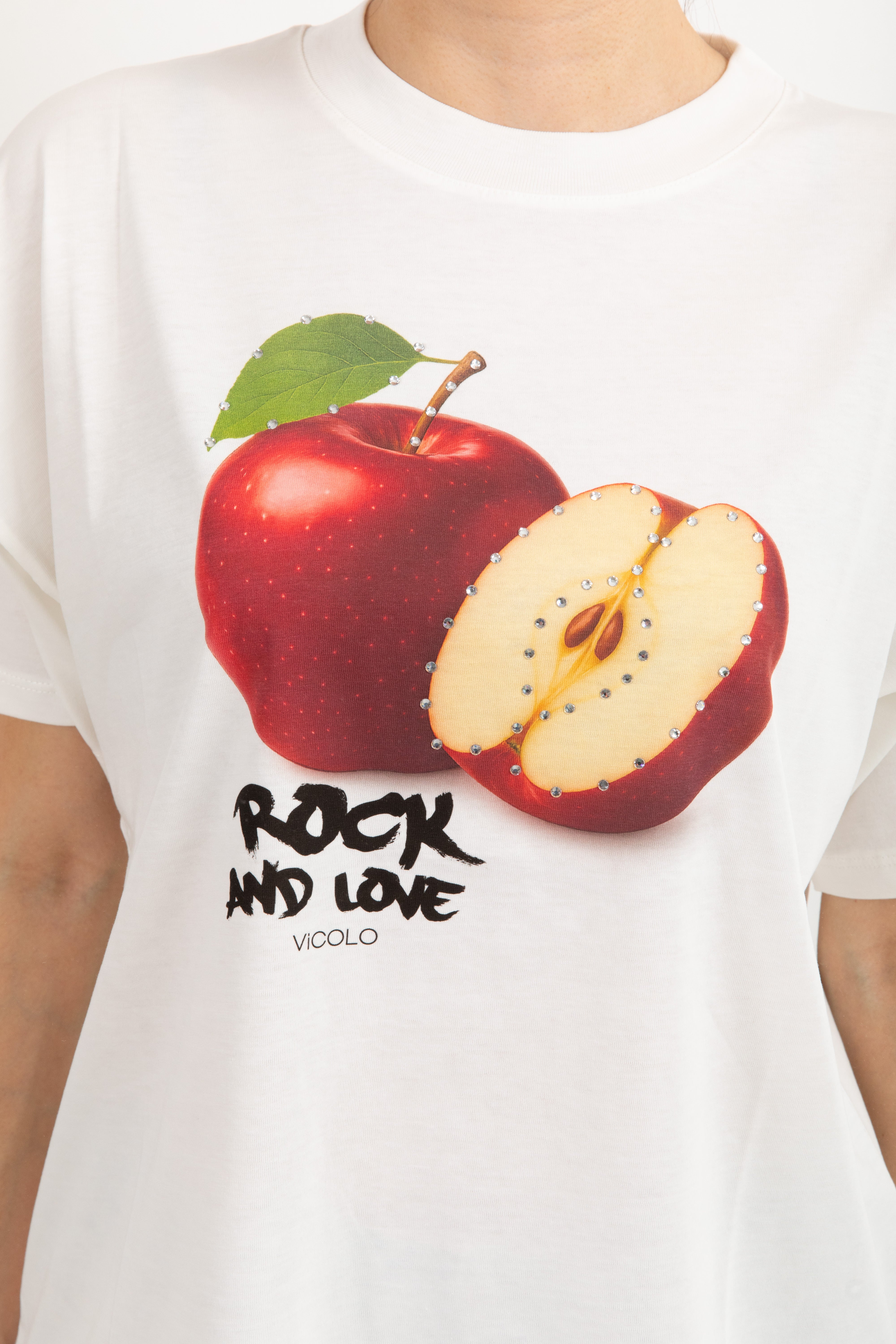 T-shirt over-size "Rock and love" ViCOLO