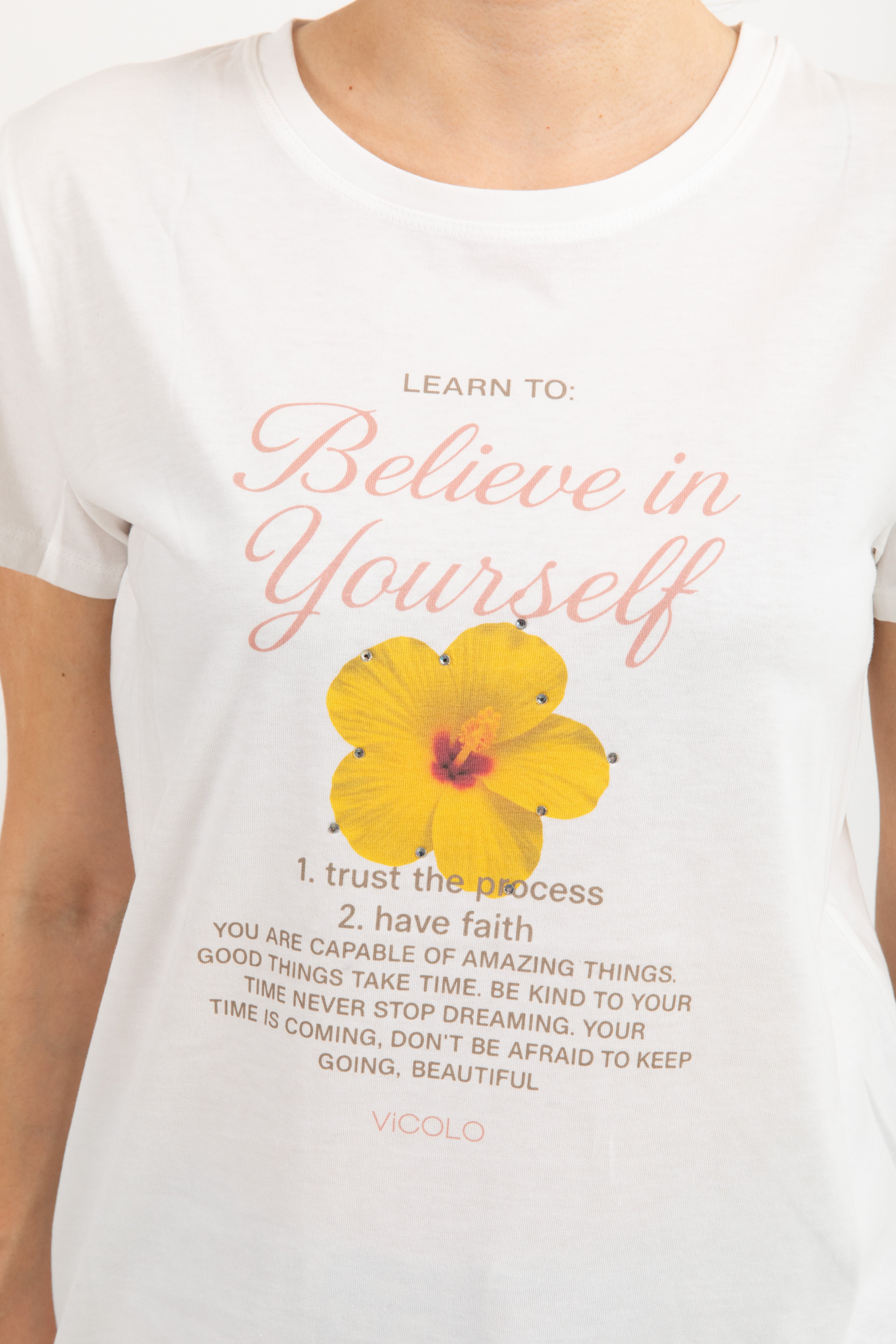 T-shirt "Believe in yourself" ViCOLO