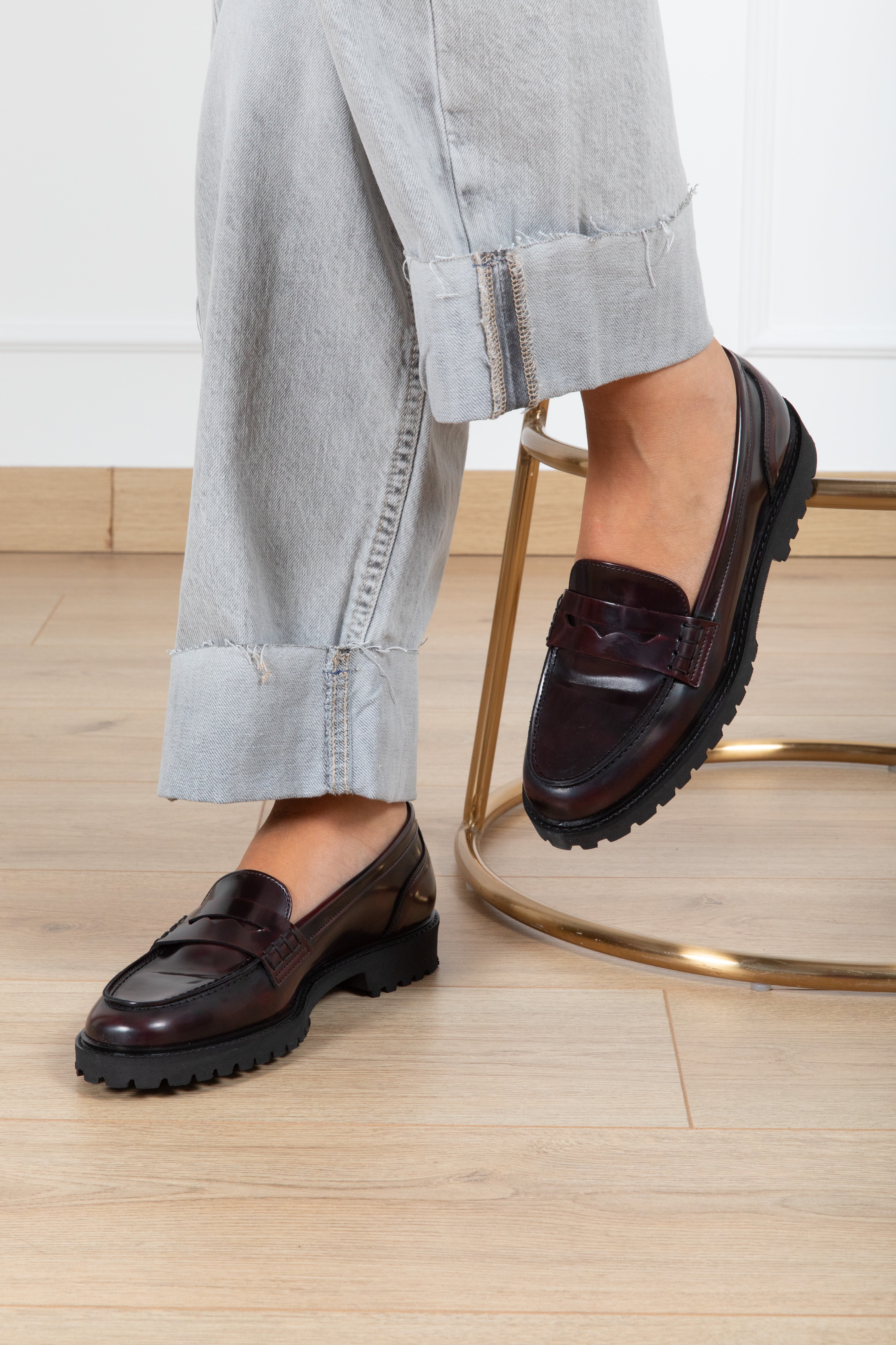 Mocassino college effetto vintage Ovyé