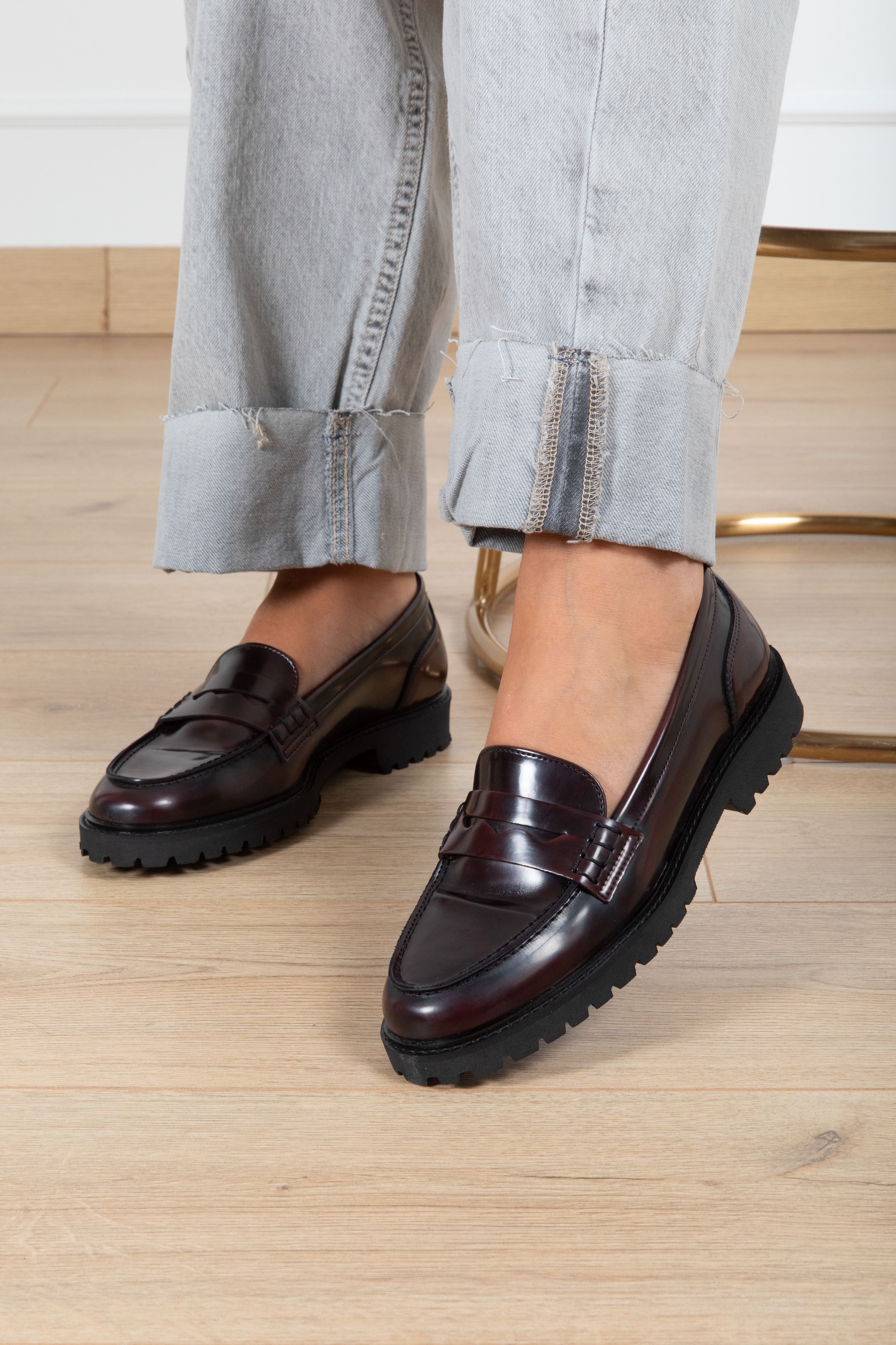 Mocassino college effetto vintage Ovyé